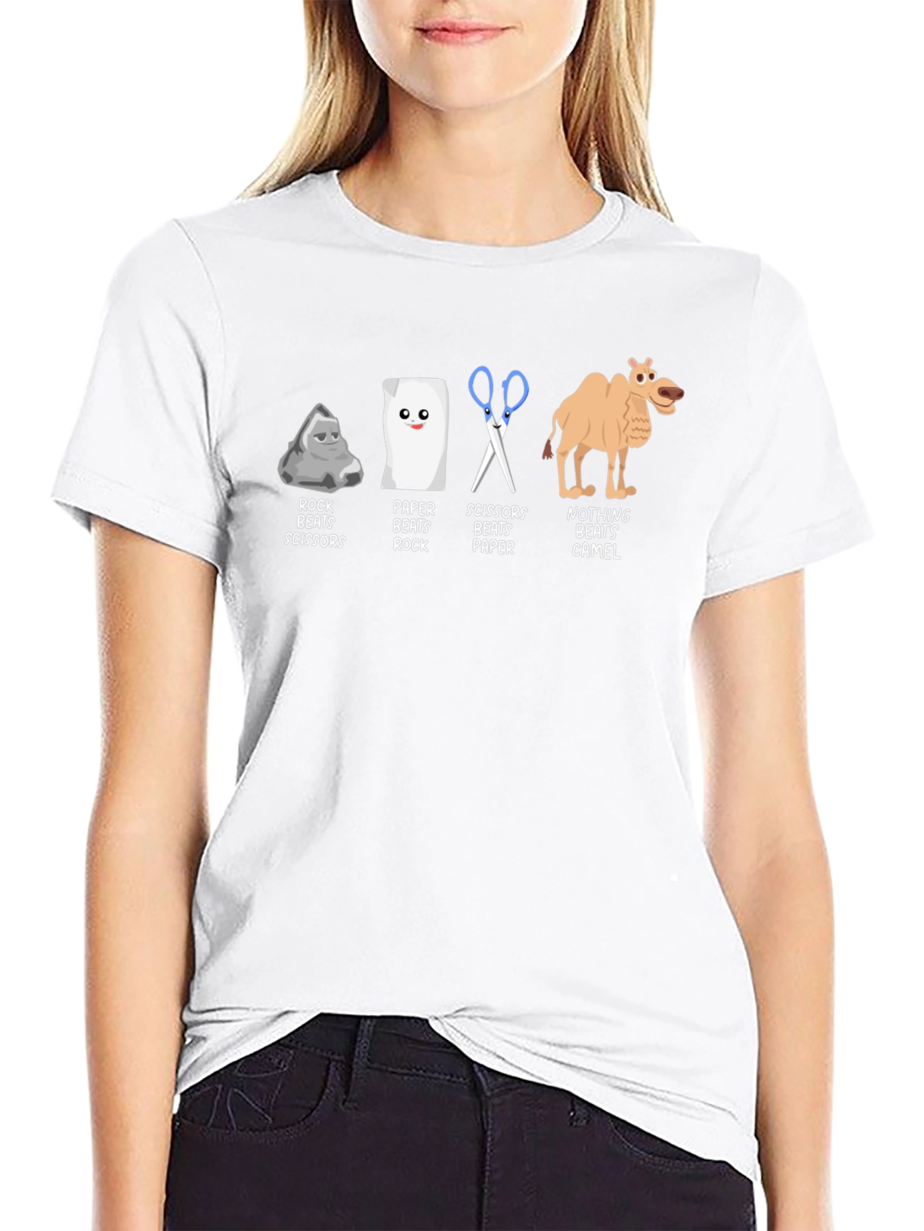 Rock Paper Scissors Camel T-Shirt