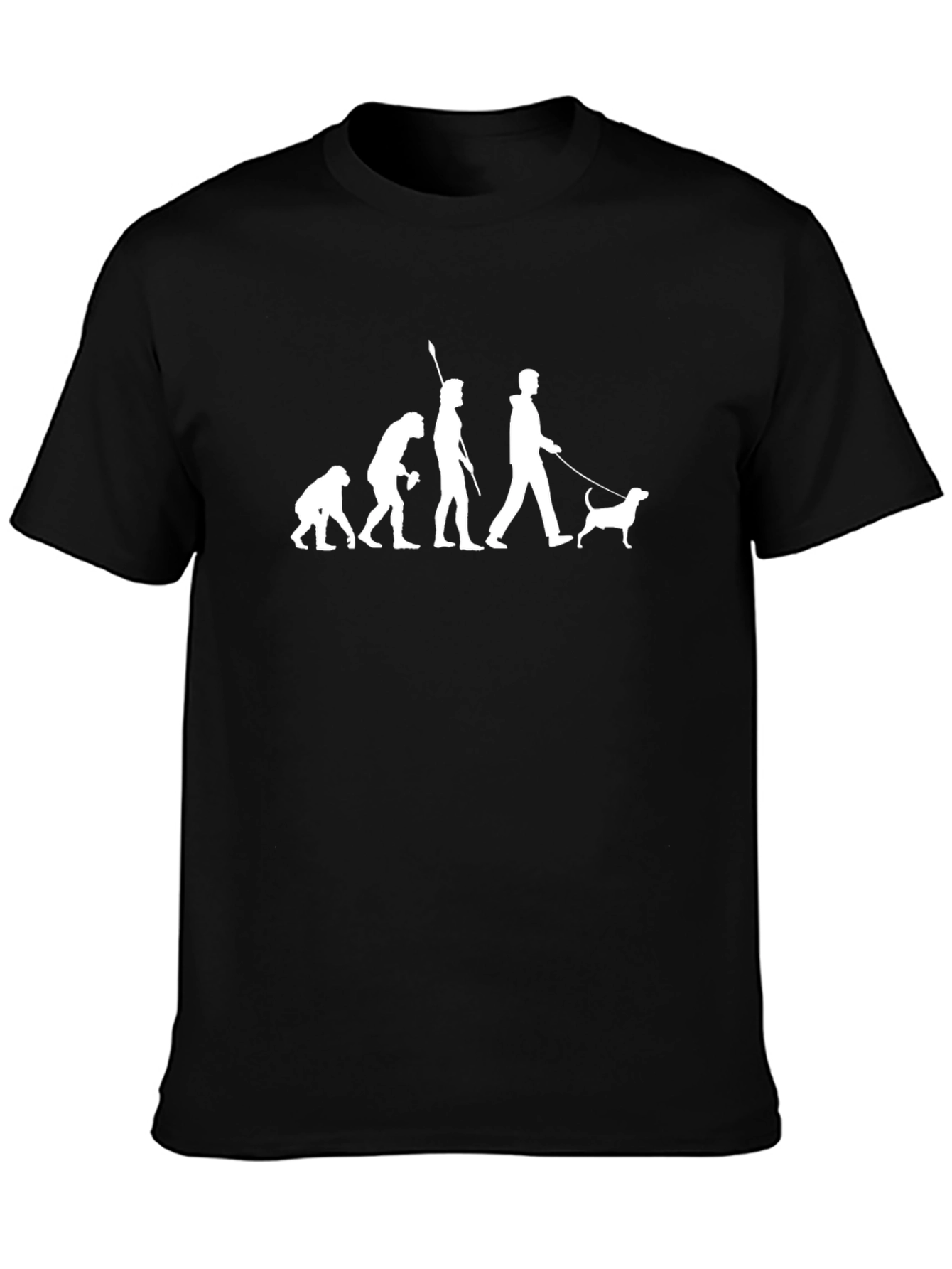 Evolution of Dog Walker T-Shirt - Funny Canine Tee
