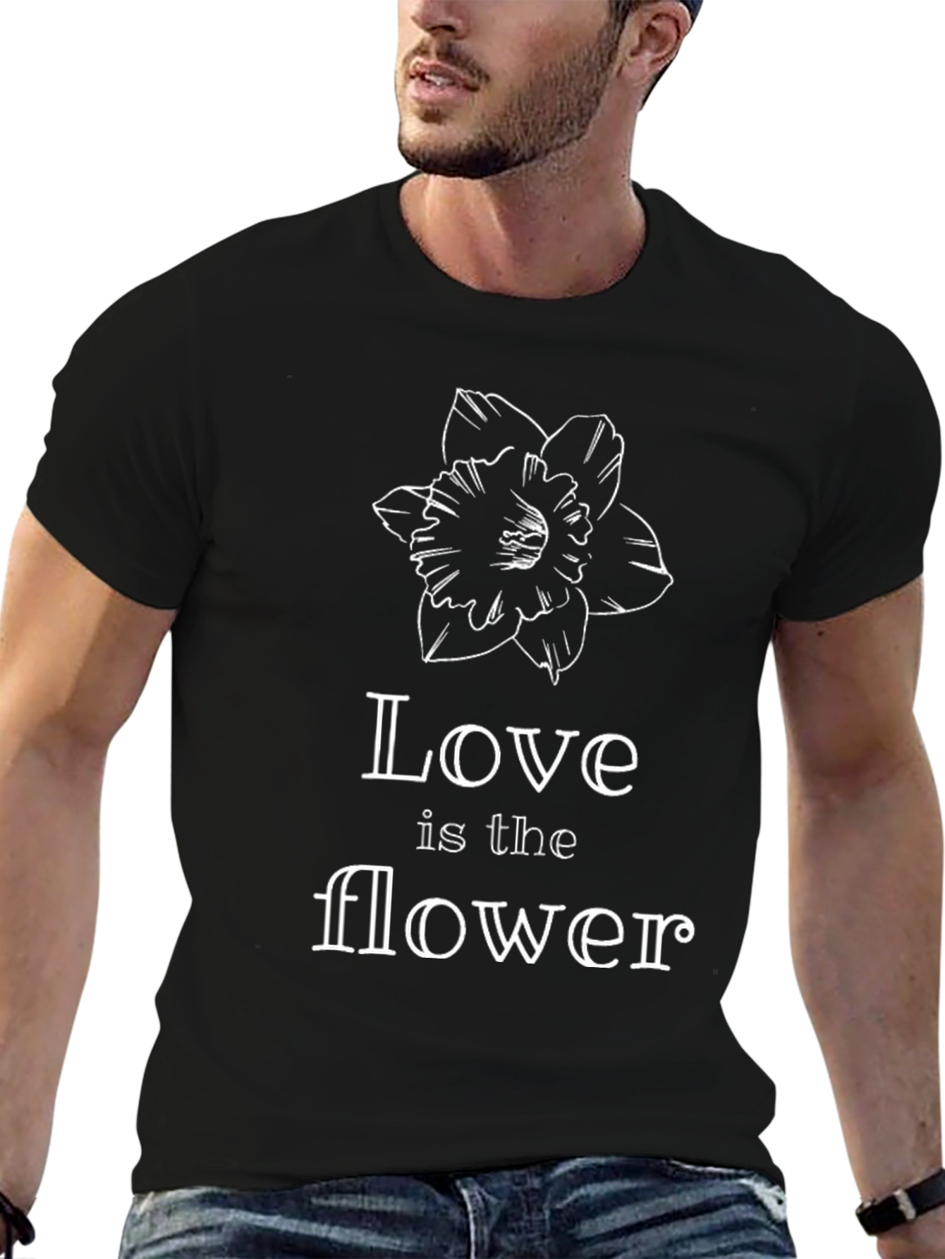 Love is the Flower T-Shirt - Black
