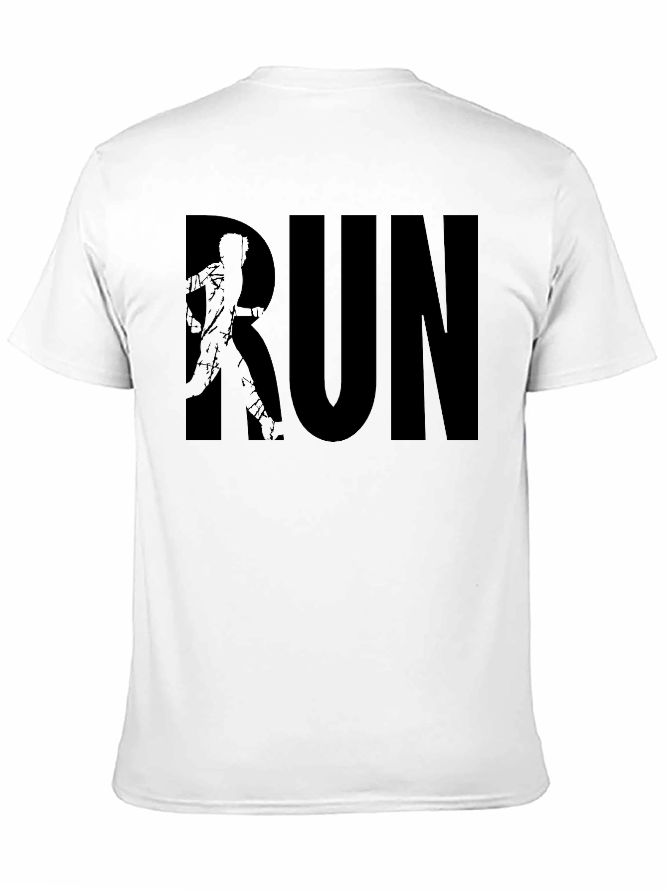 Run Graphic Tee - Black Casual Shirt