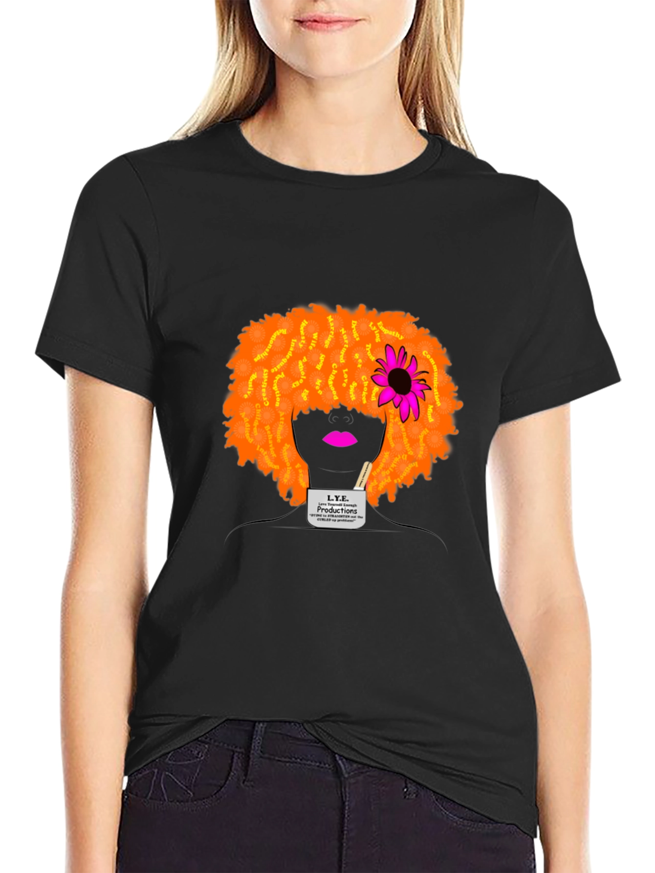 Afro Silhouette Graphic Tee