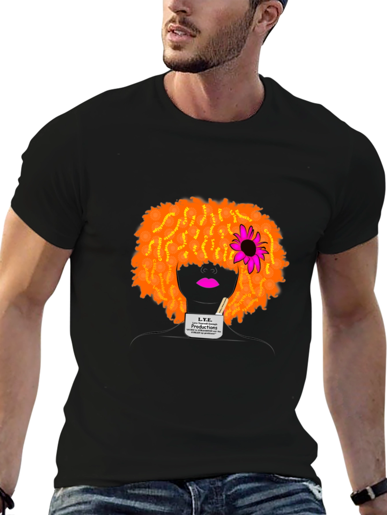 Afro Silhouette Graphic Tee