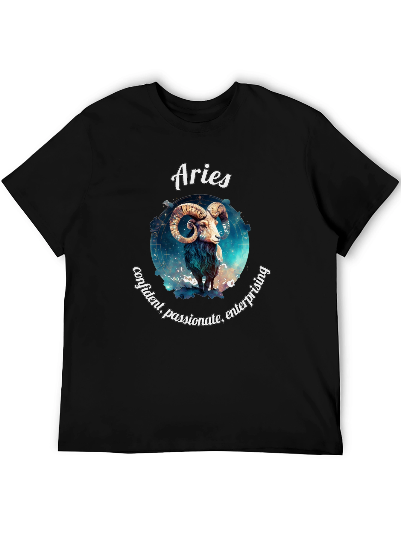 Aries Zodiac T-Shirt - Confident Passionate Enterprising