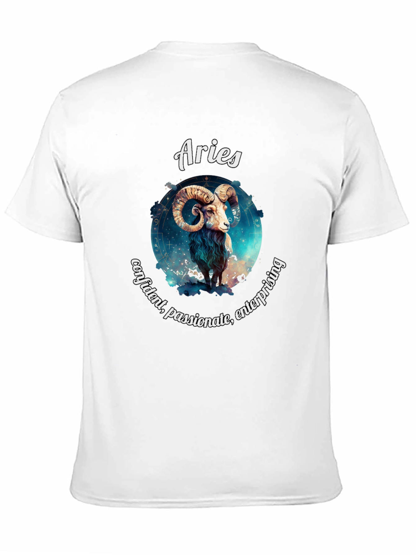 Aries Zodiac T-Shirt - Confident Passionate Enterprising