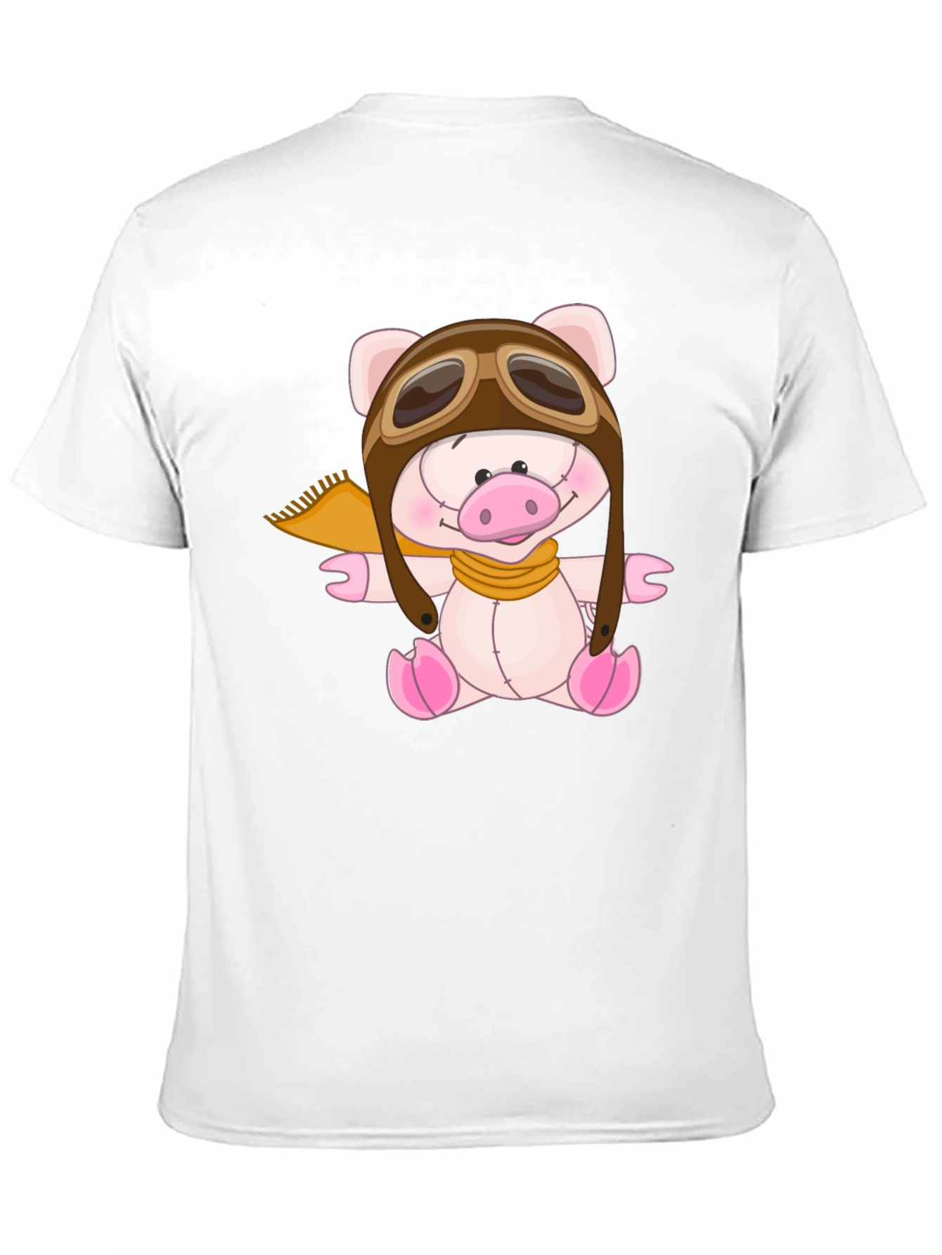 Pilot Pig Black T-Shirt