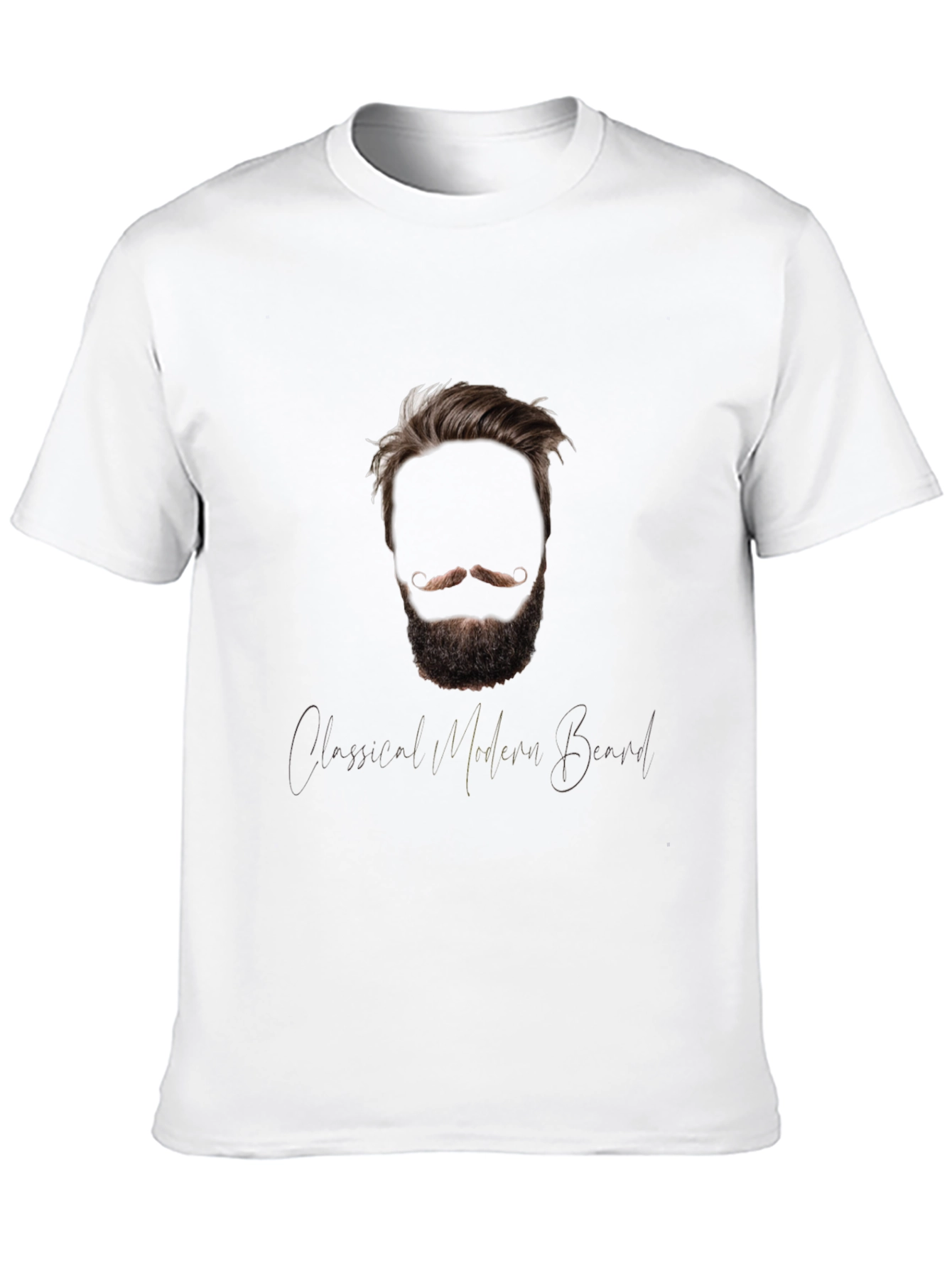 Modern Beard Graphic Tee - Classic Style