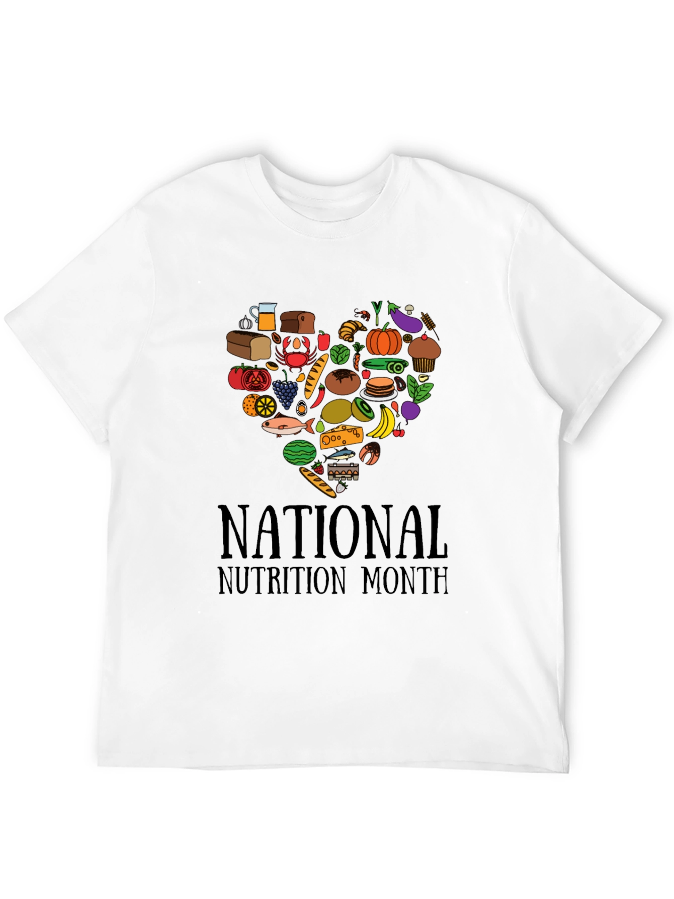National Nutrition Month Heart T-Shirt