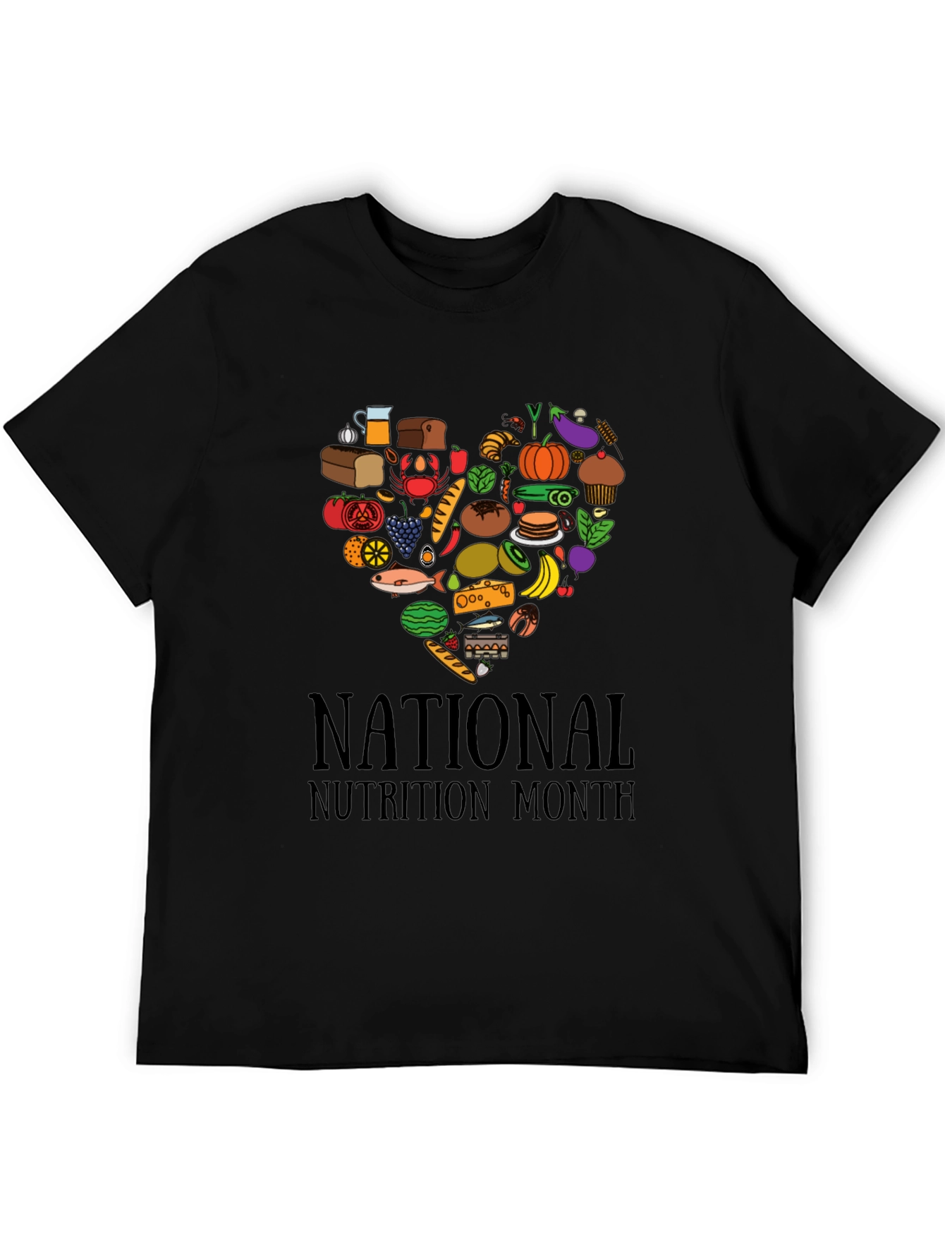 National Nutrition Month Heart T-Shirt
