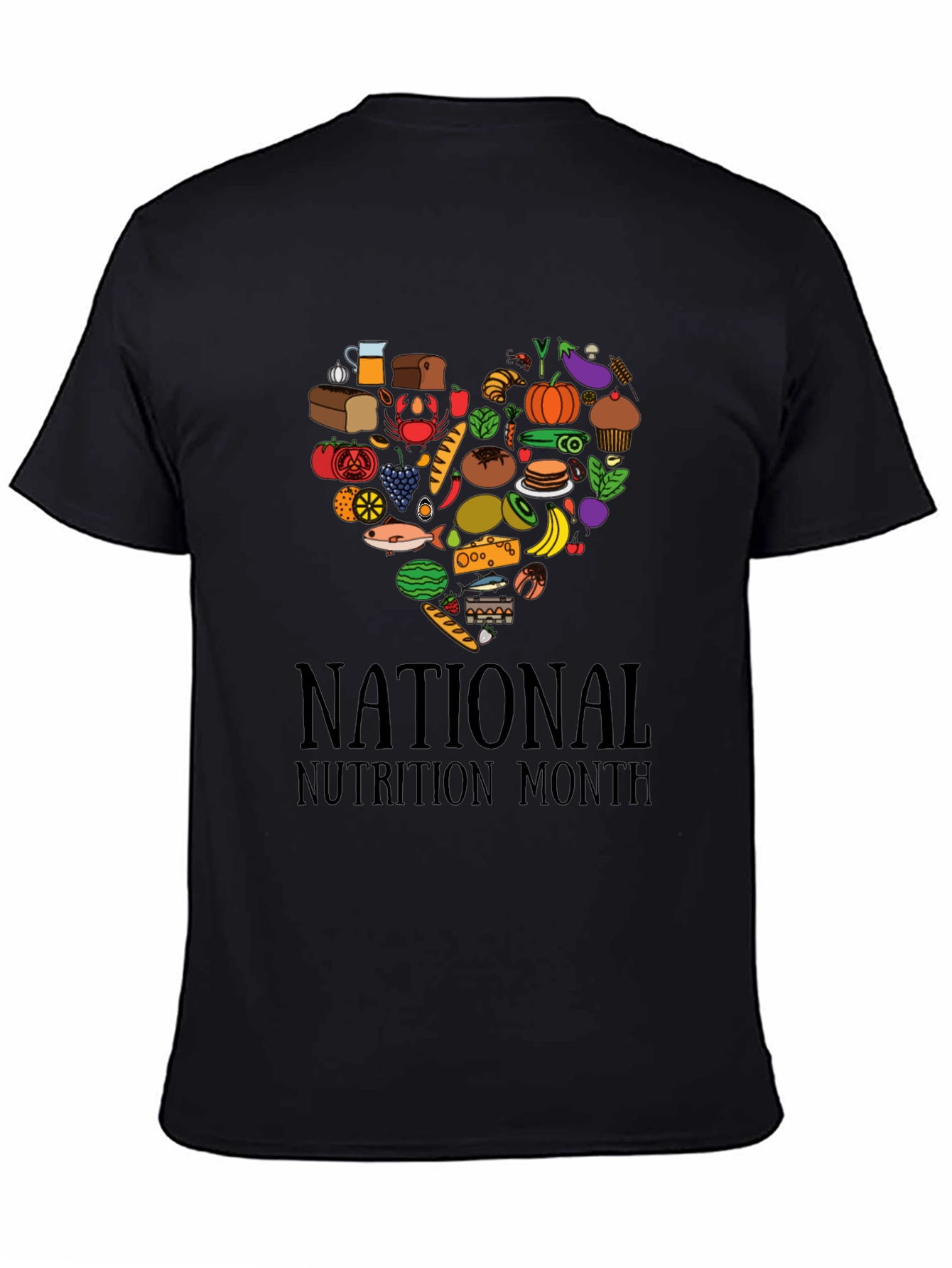 National Nutrition Month Heart T-Shirt