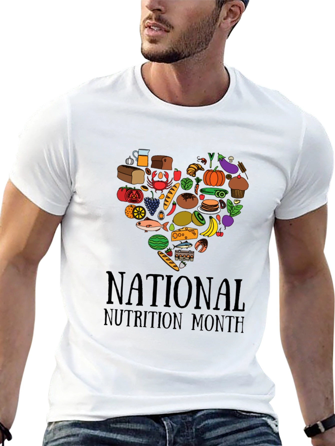 National Nutrition Month Heart T-Shirt