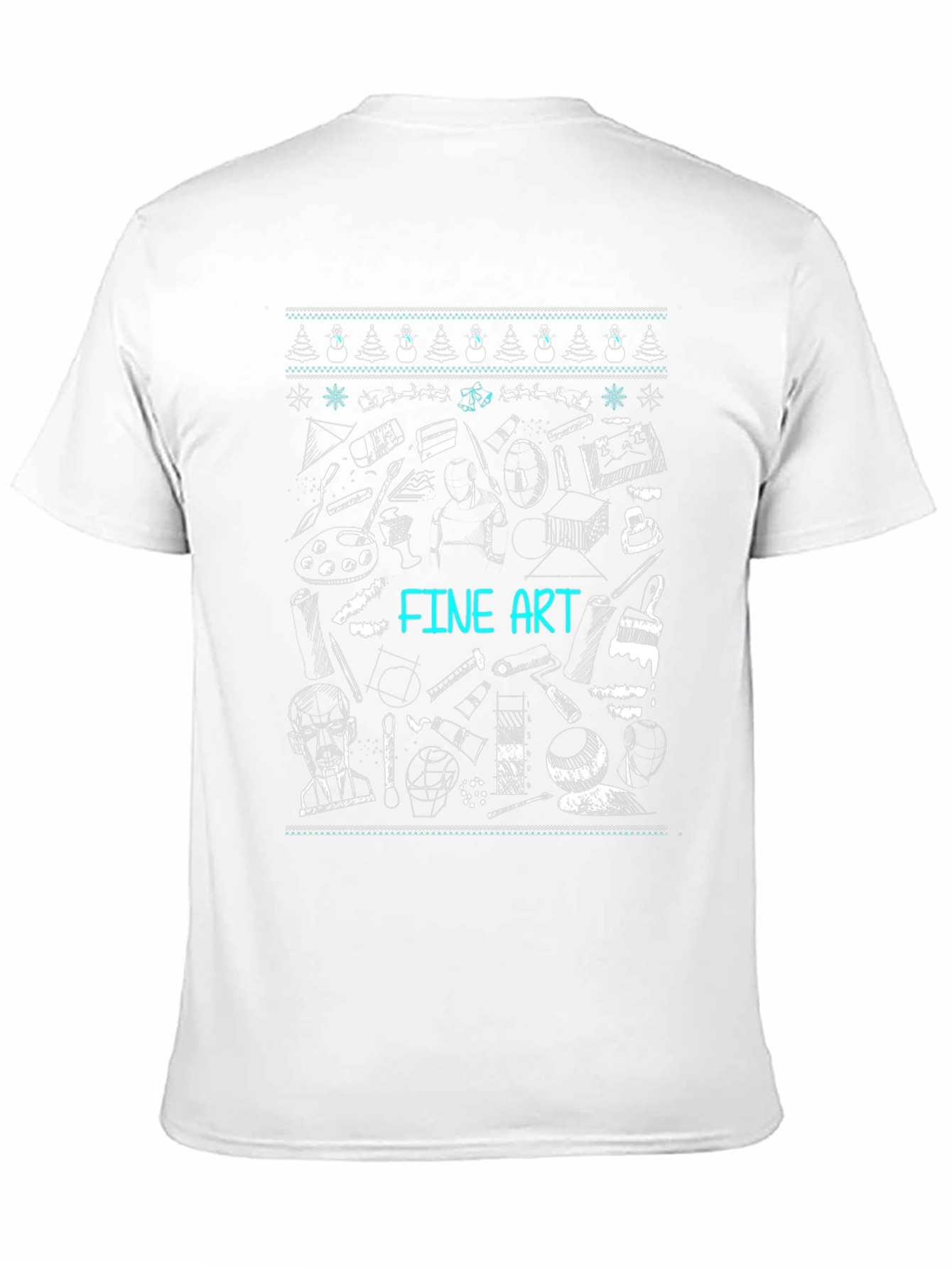 Fine Art Christmas Sweater Pattern T-Shirt