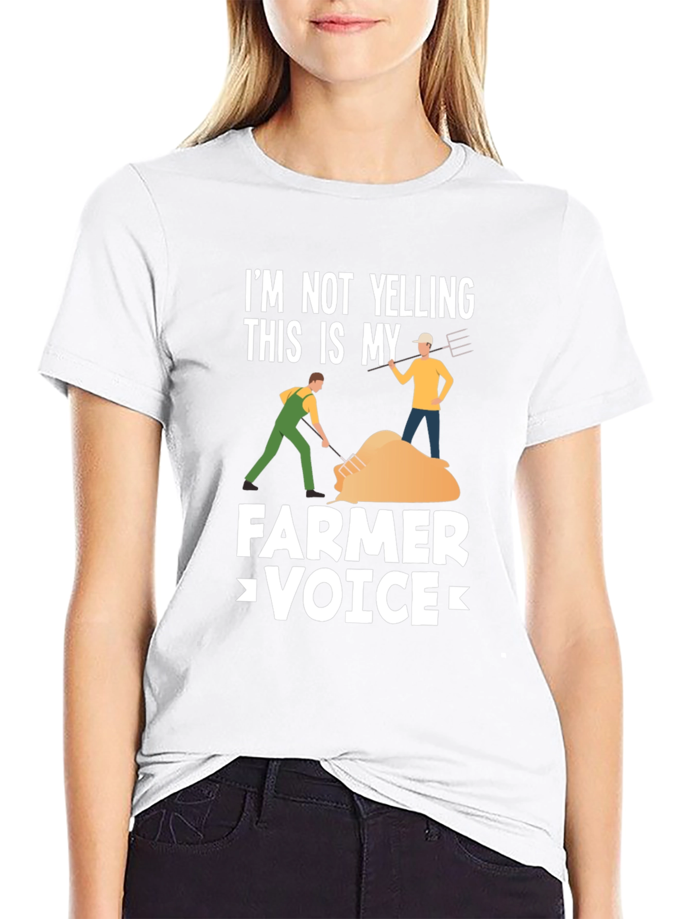 Farmer Voice T-Shirt - Novelty Graphic Tee