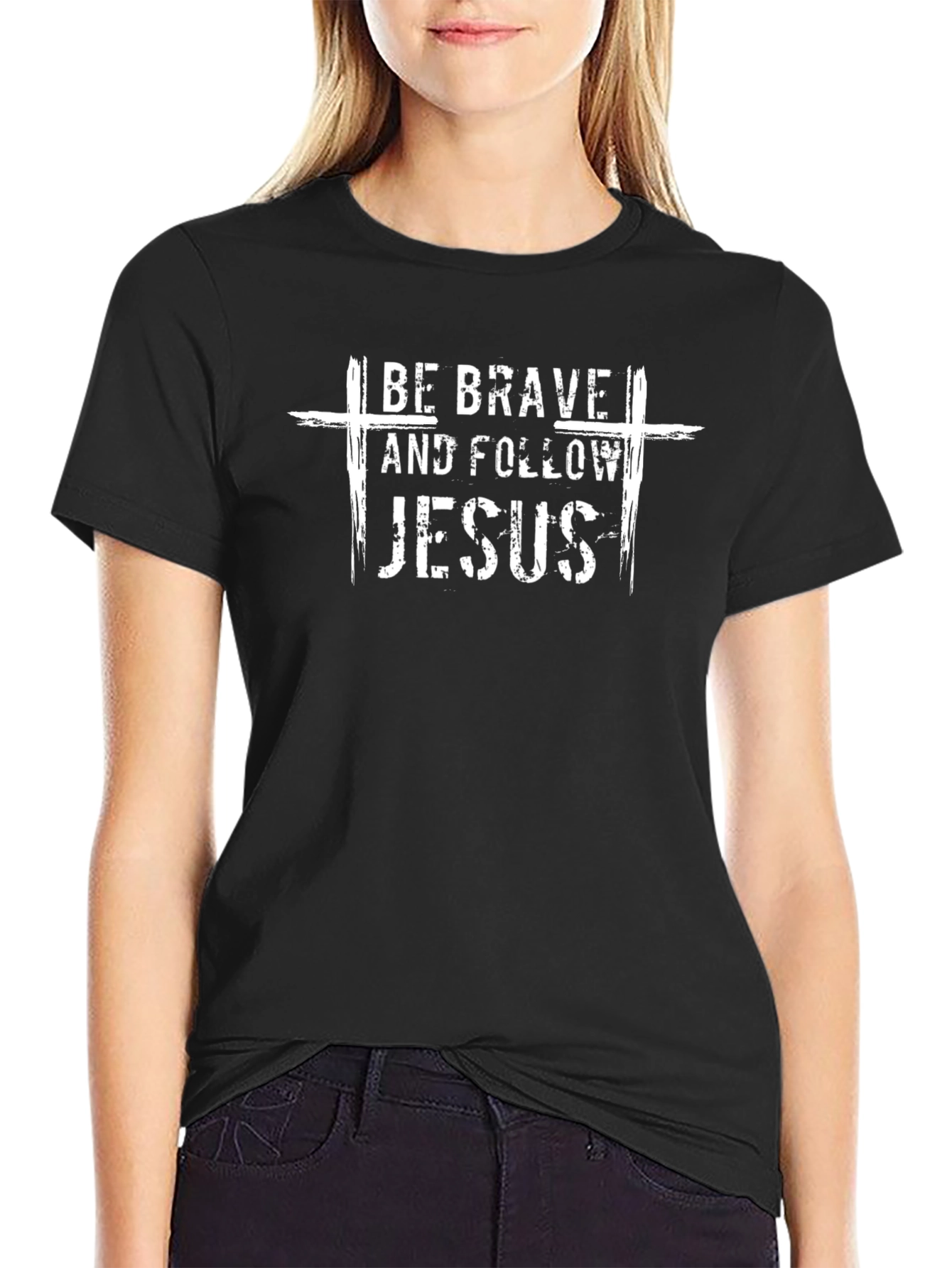 Be Brave Follow Jesus Graphic Tee - Christian T-Shirt