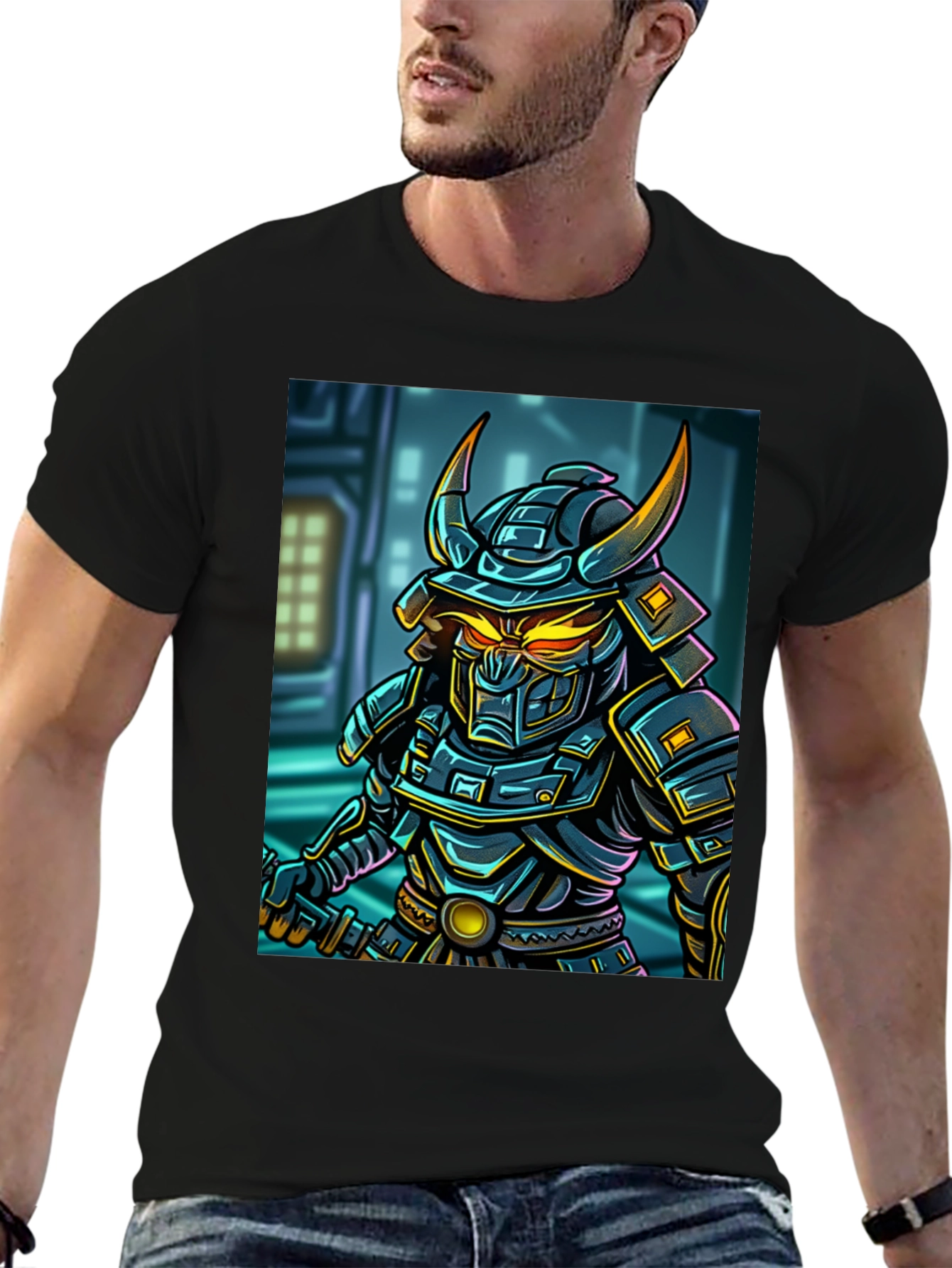 Samurai Warrior Graphic T-Shirt