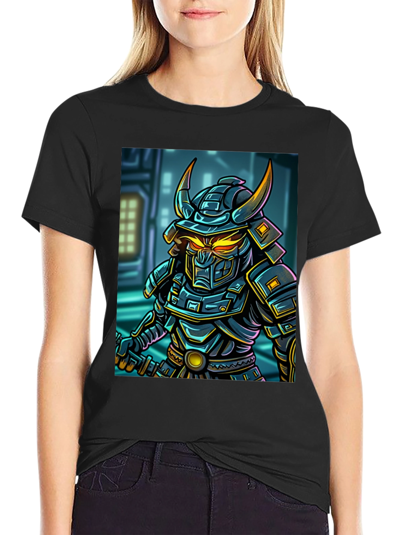 Samurai Warrior Graphic T-Shirt