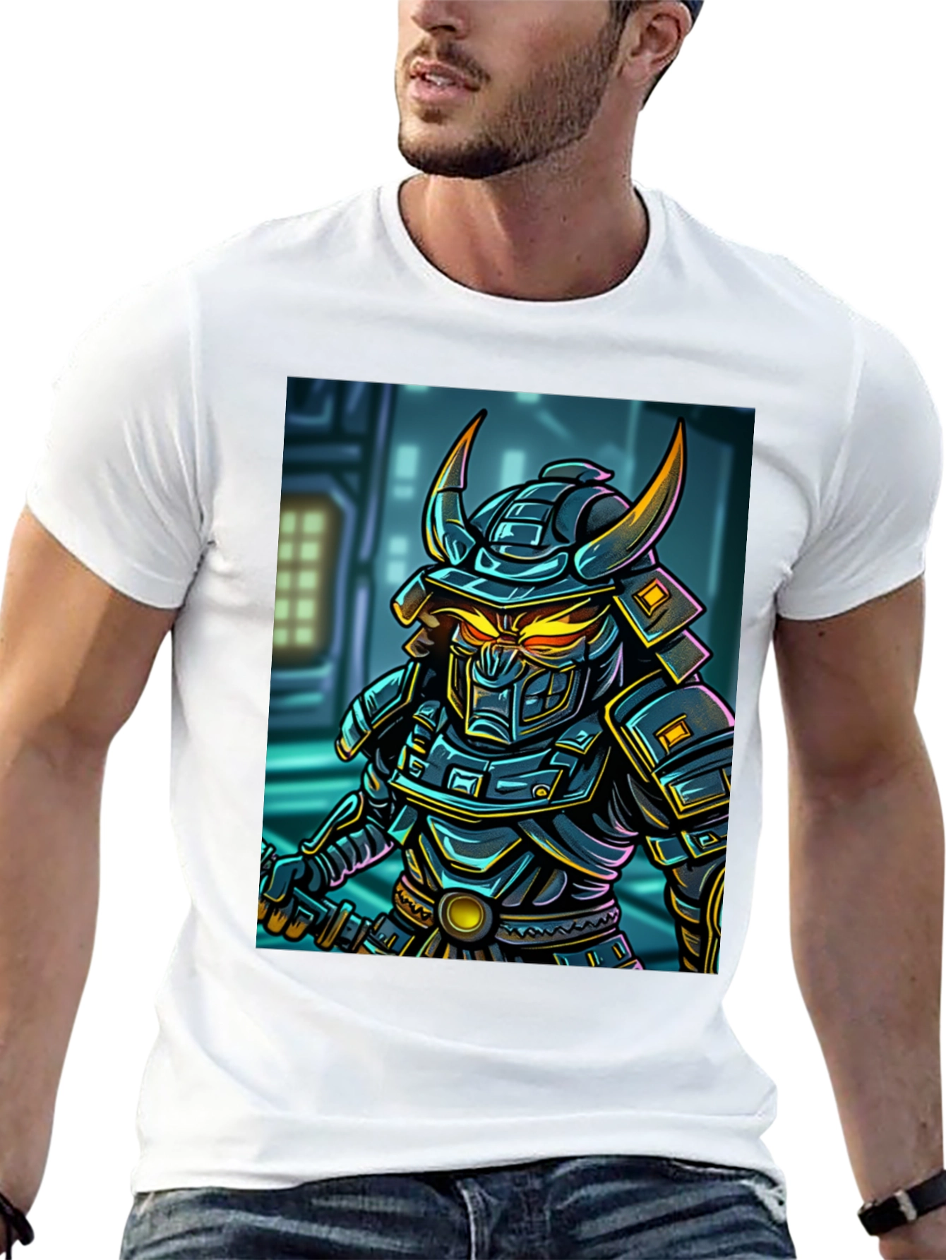 Samurai Warrior Graphic T-Shirt