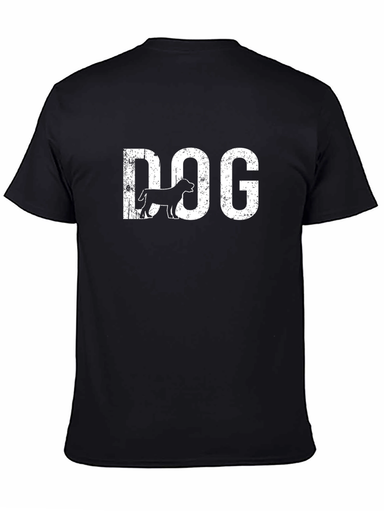 Dog Graphic Print Crew Neck T-Shirt