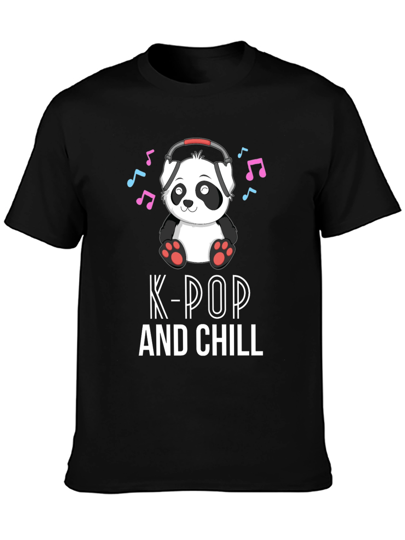 K-Pop and Chill Panda T-Shirt