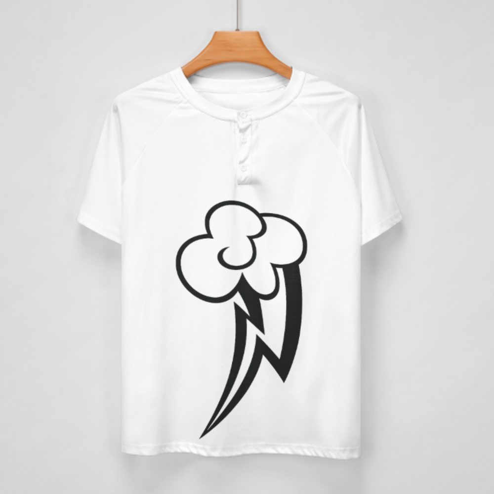 Minimal Lightning Cloud Graphic Tee, Retro Cartoon Streetwear Shirt, Monochrome Bolt Design T-Shirt, Aesthetic Urban Fashion Top(z750)