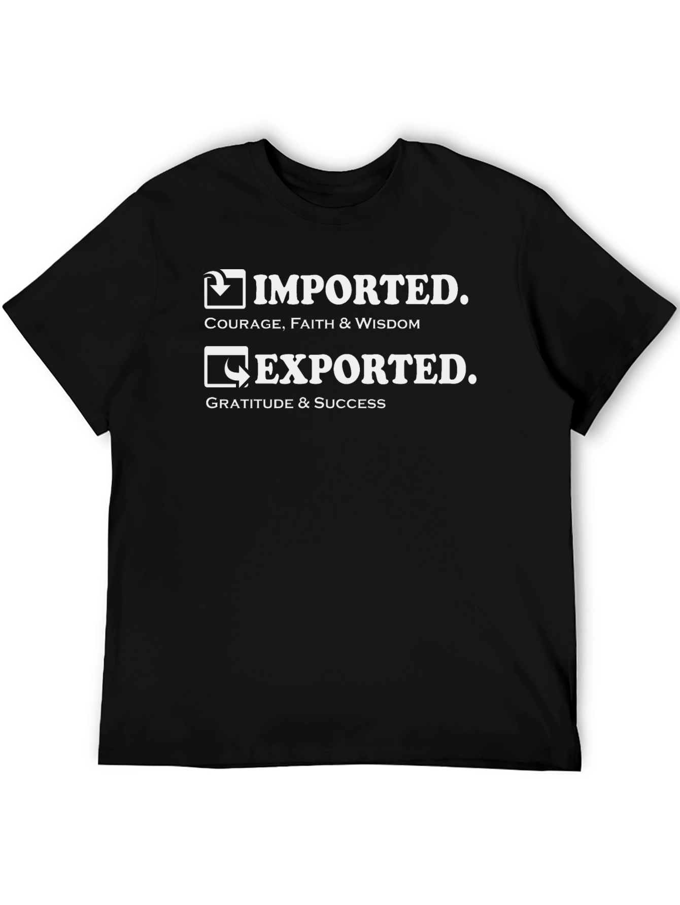 Imported Exported Graphic T-Shirt