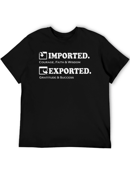 Imported Exported Graphic T-Shirt