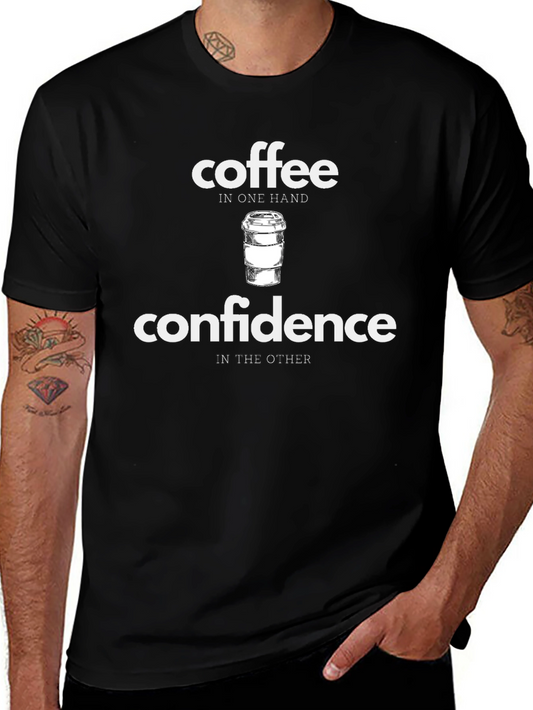 Coffee & Confidence Graphic T-Shirt - Unisex