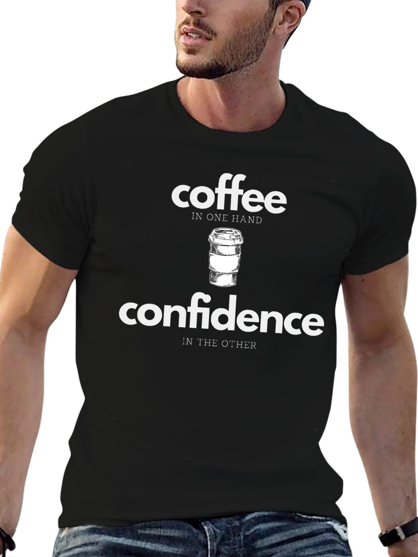 Coffee & Confidence Graphic T-Shirt - Unisex