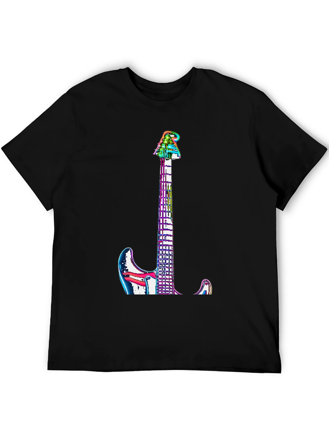 Rainbow Guitar Graphic Tee
