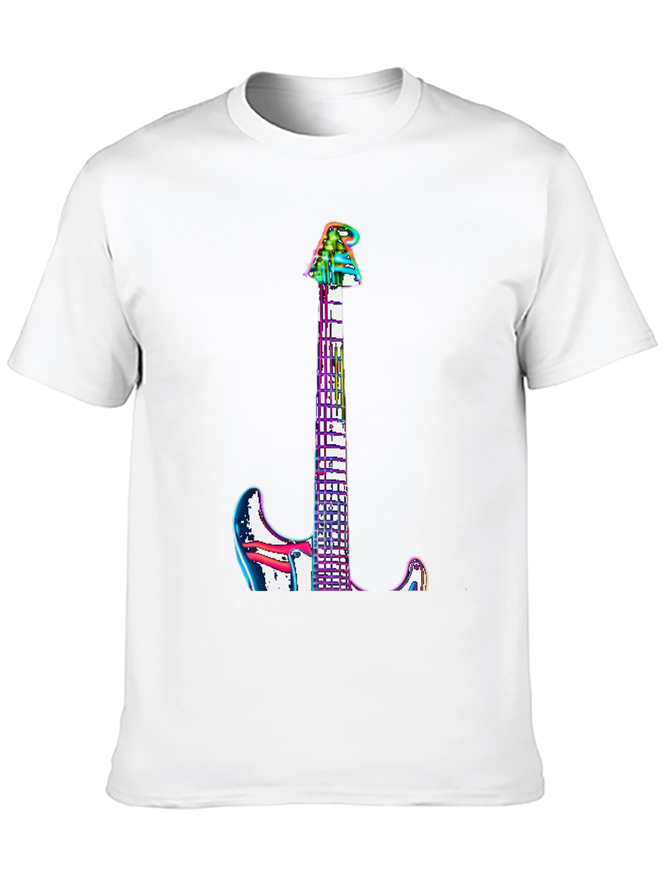Rainbow Guitar Graphic Tee
