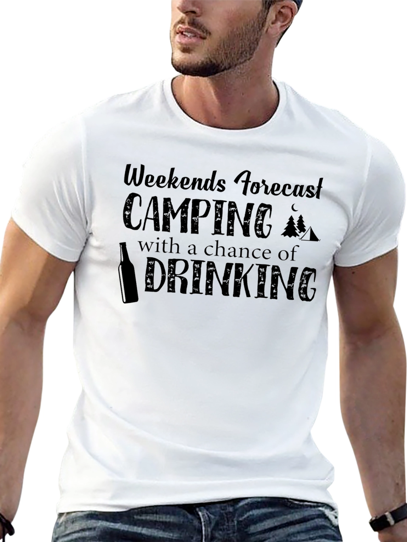 Camping & Drinking Forecast T-Shirt