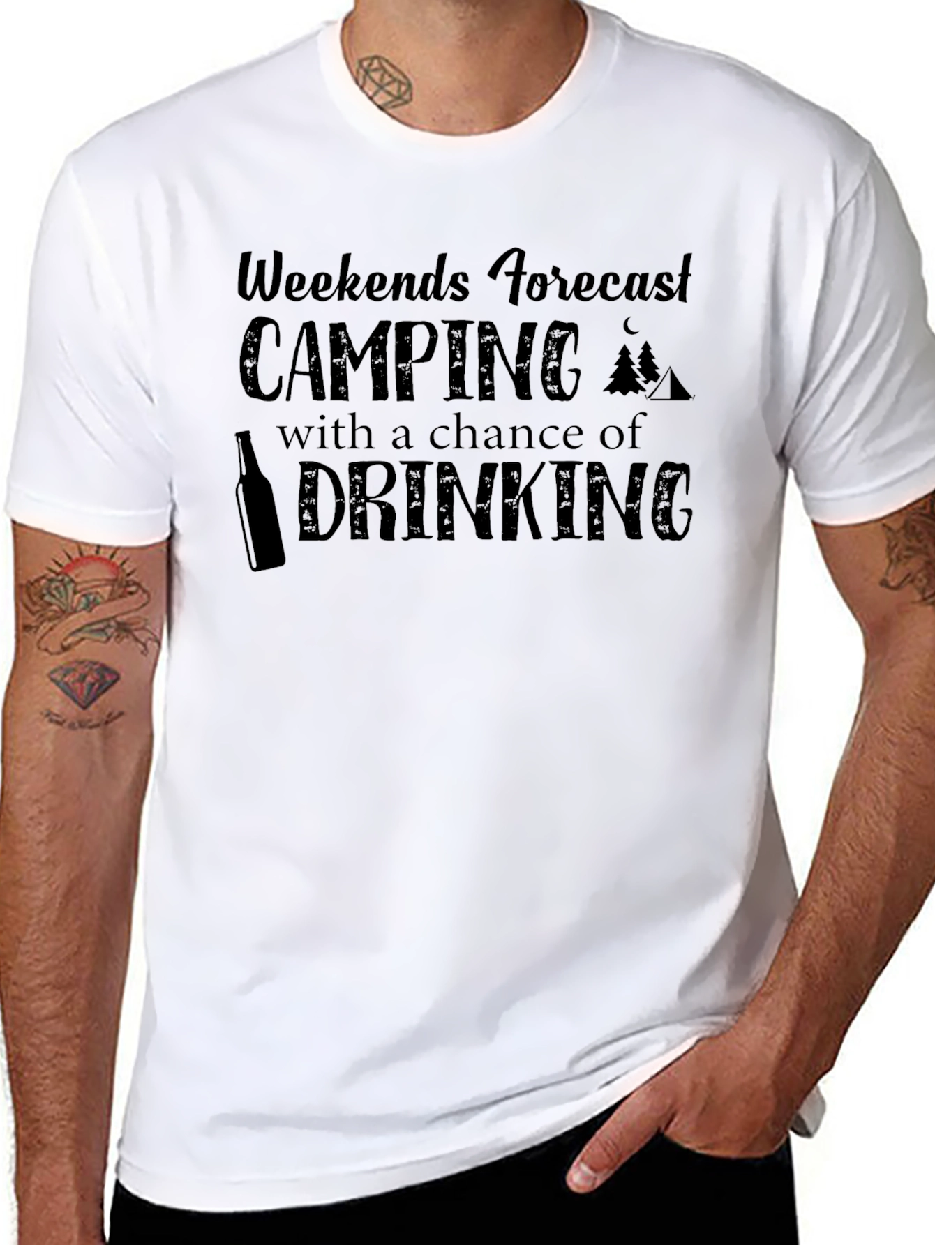 Camping & Drinking Forecast T-Shirt