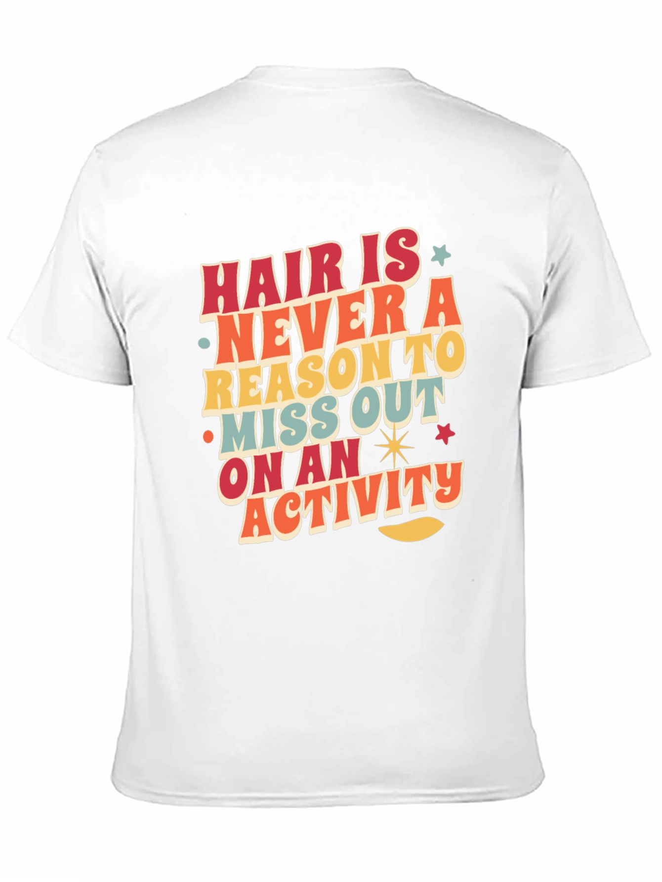 Retro Graphic Tee - Hair Is Never a Reason