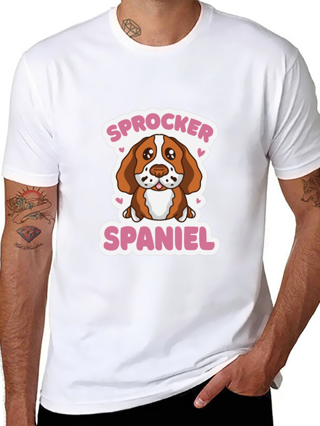 Sprocker Spaniel Dog Graphic Tee - Cute Puppy T-Shirt