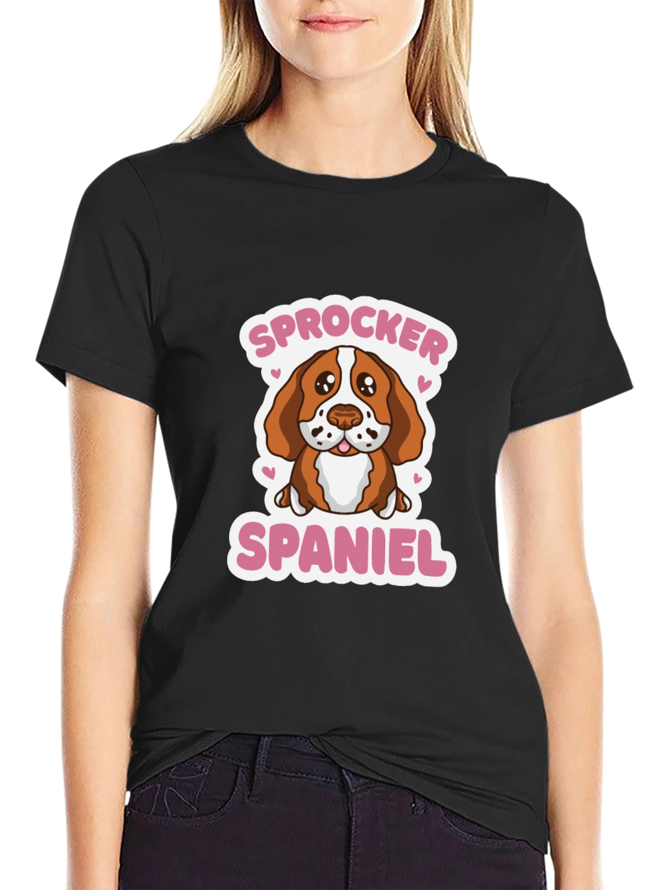 Sprocker Spaniel Dog Graphic Tee - Cute Puppy T-Shirt