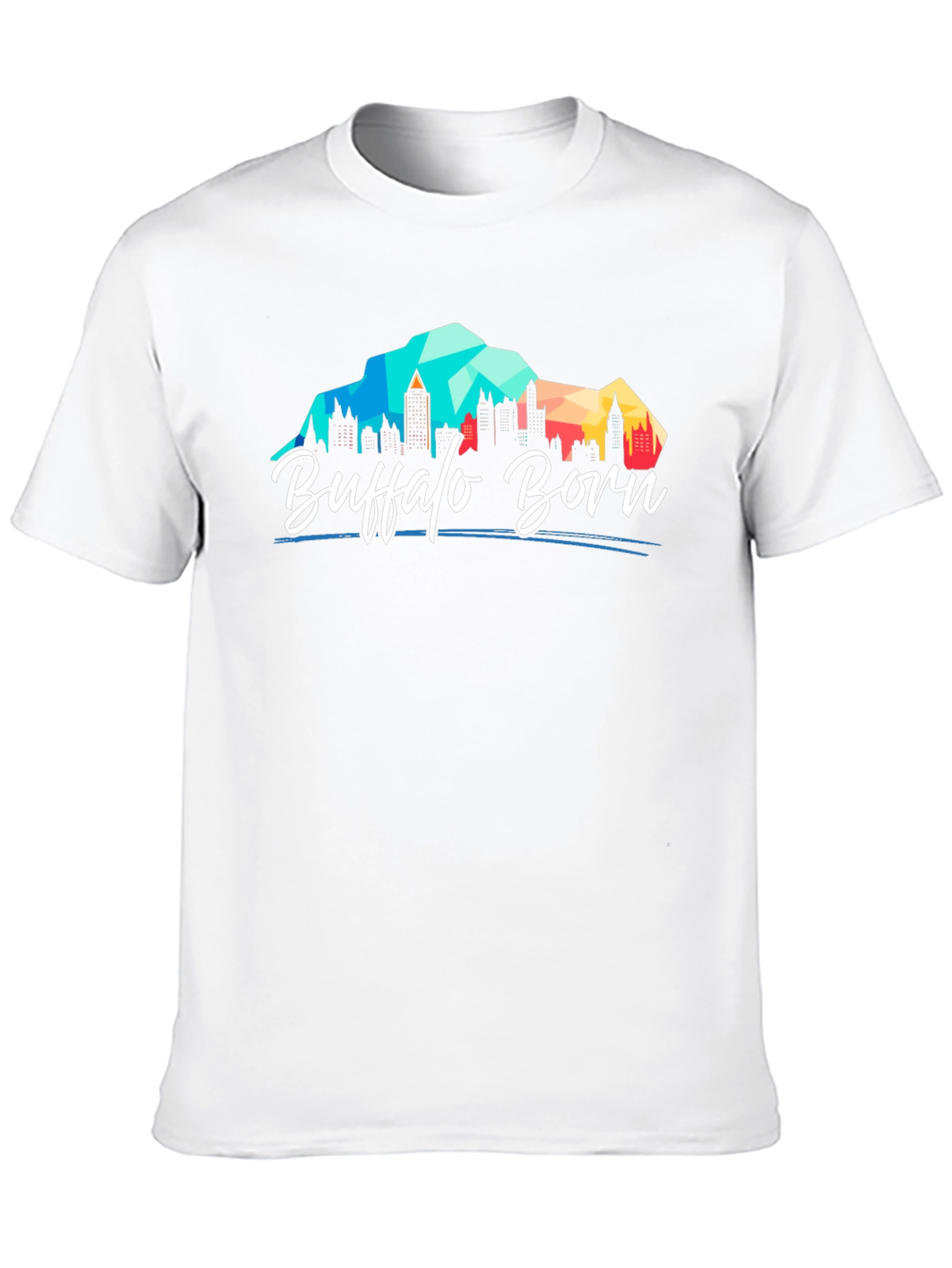 Buffalo Born Graphic Tee - Black Cotton T-Shirt