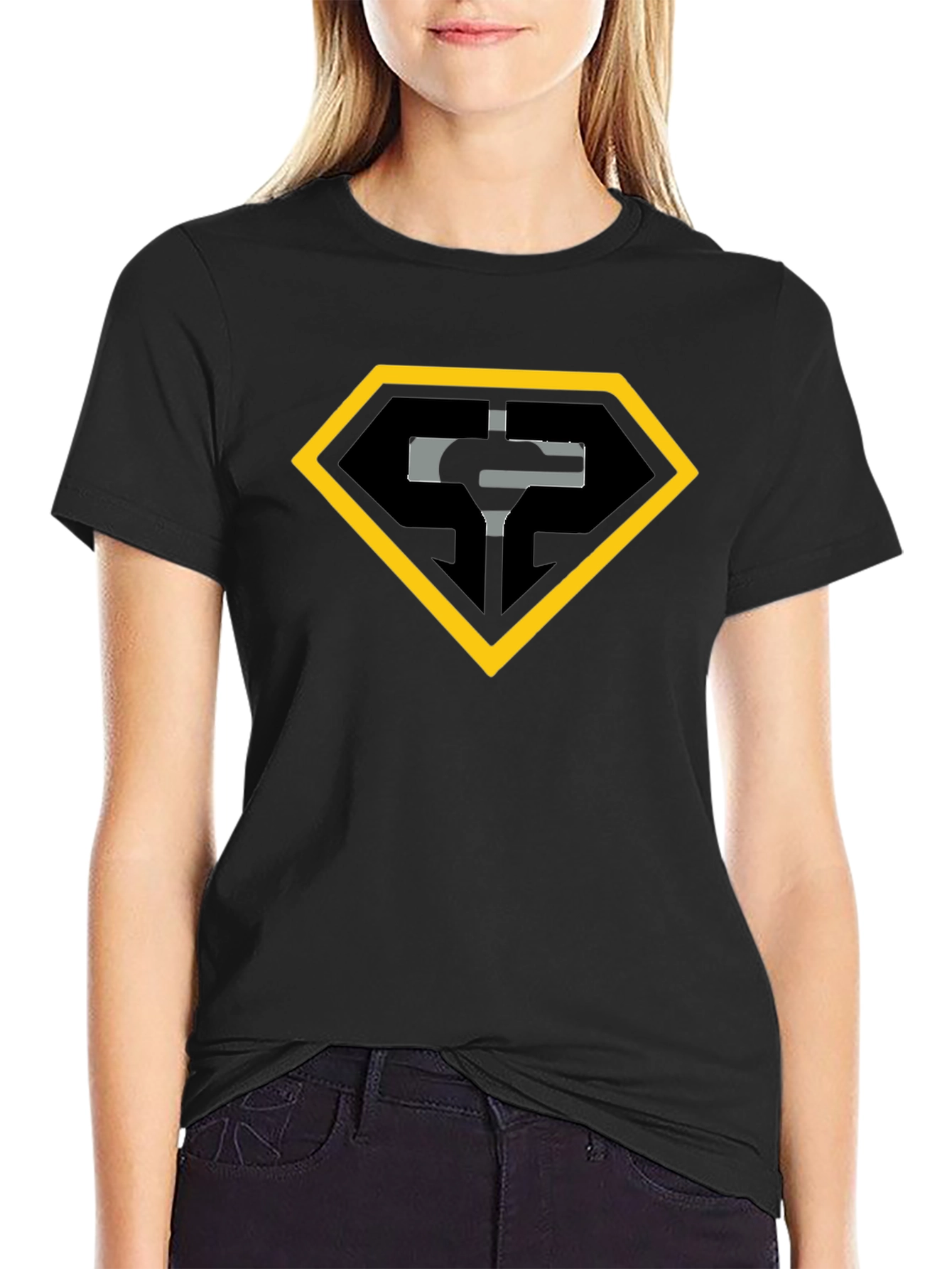 Hammer Time T-Shirt - Black Tee with Shield Graphic