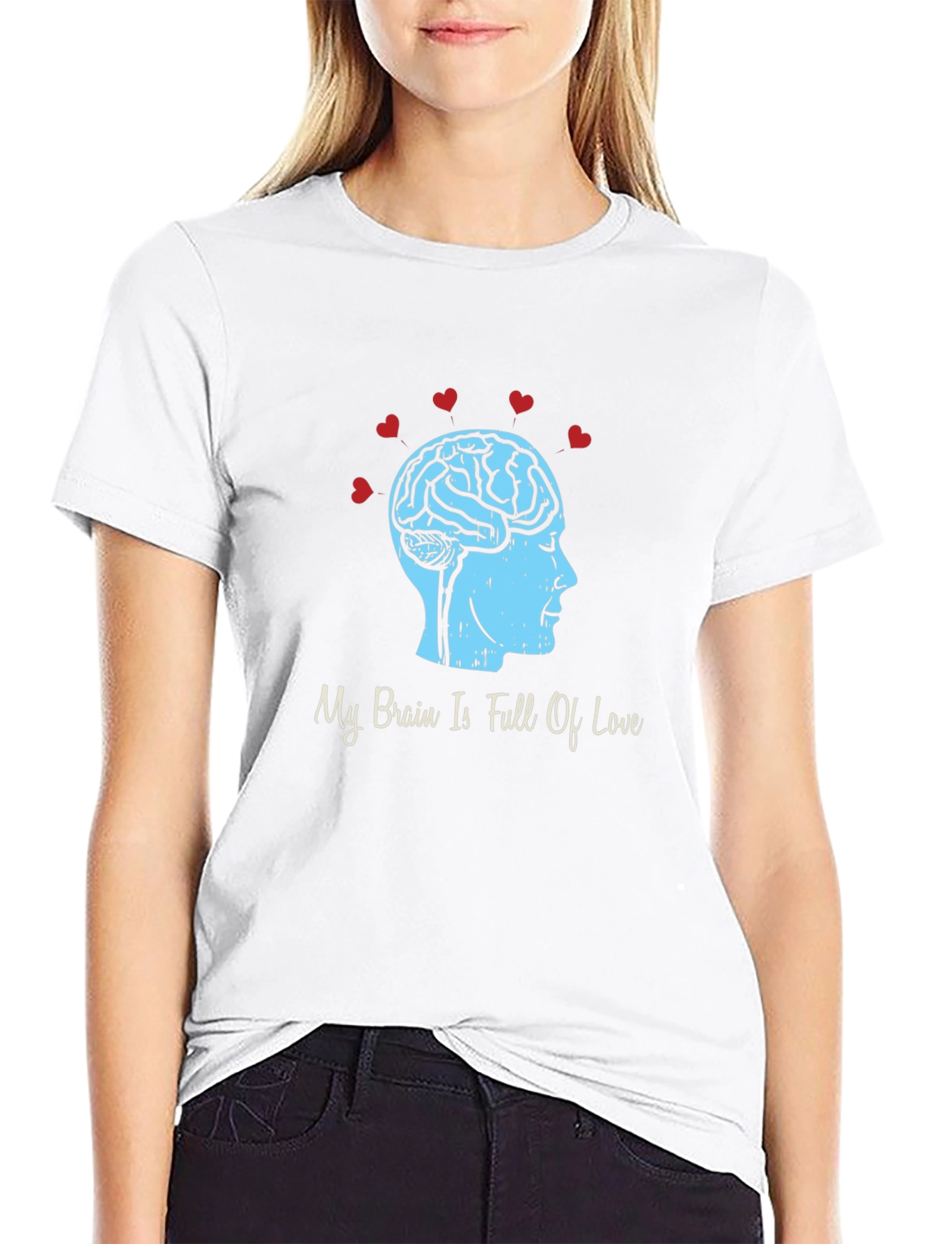 My Brain Is Full Of Love Graphic T-Shirt