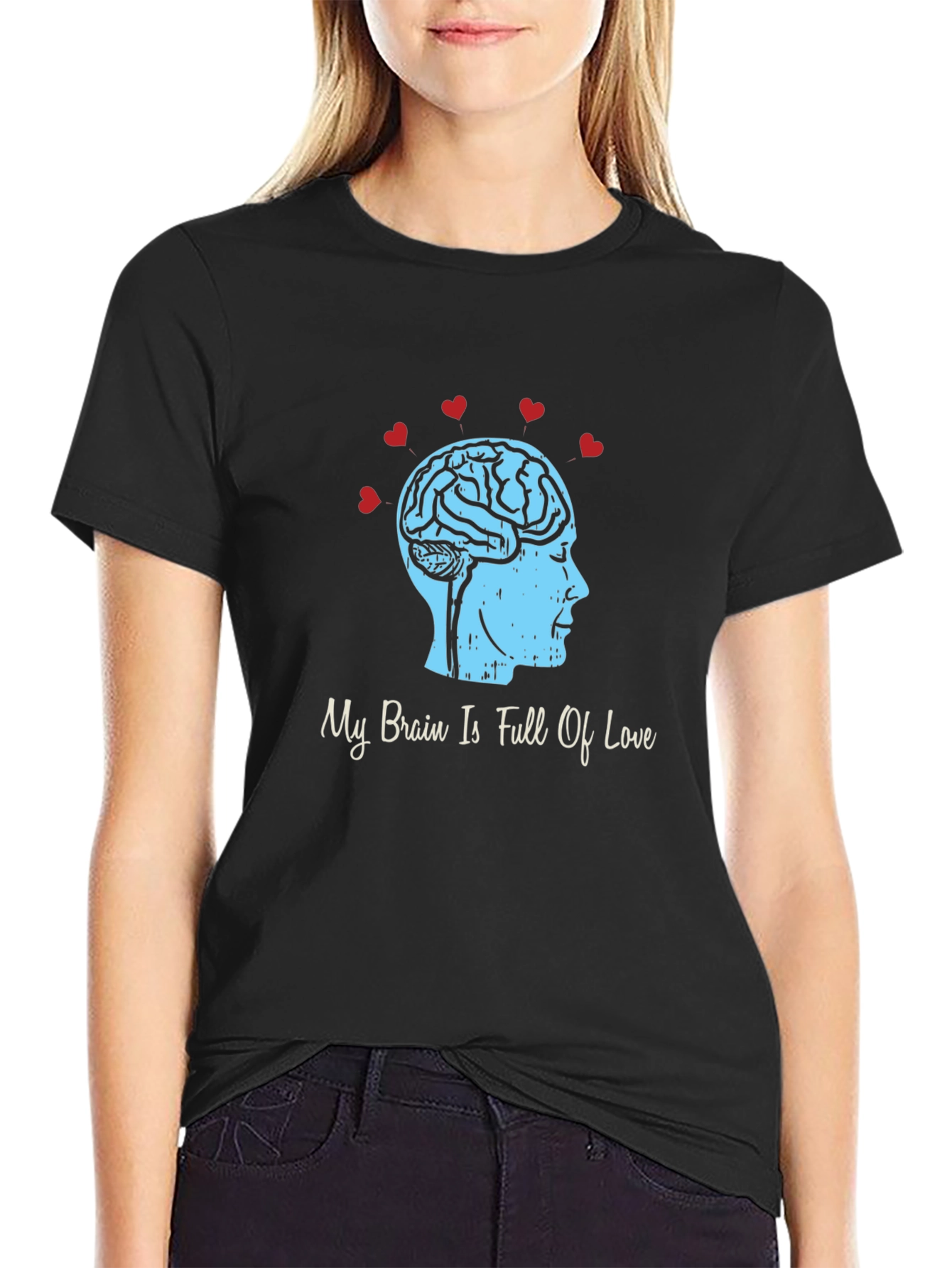My Brain Is Full Of Love Graphic T-Shirt