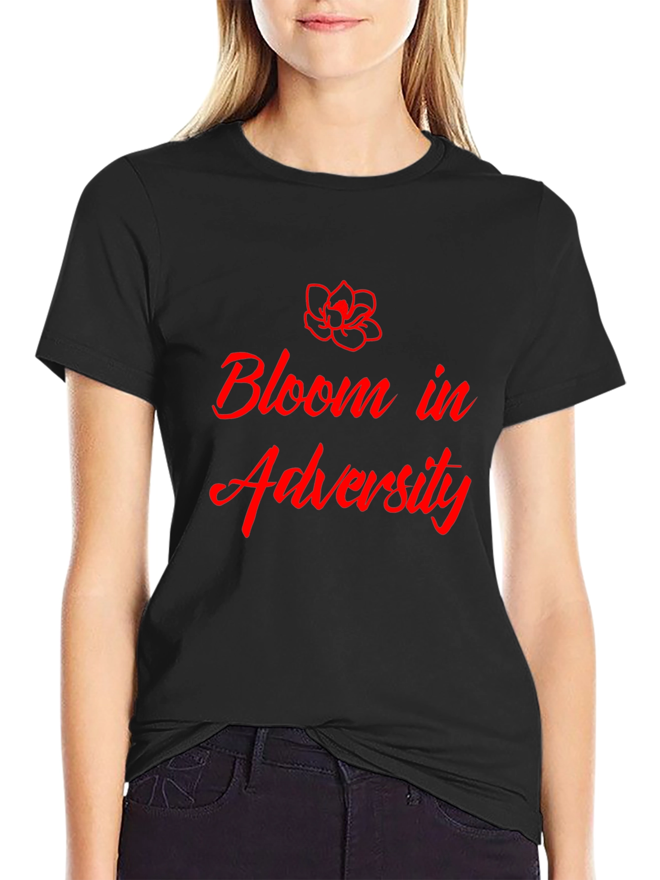 Bloom in Adversity Graphic Tee - Stylish and Inspiring