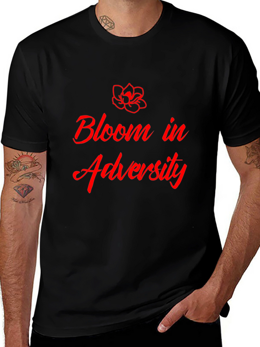 Bloom in Adversity Graphic Tee - Stylish and Inspiring