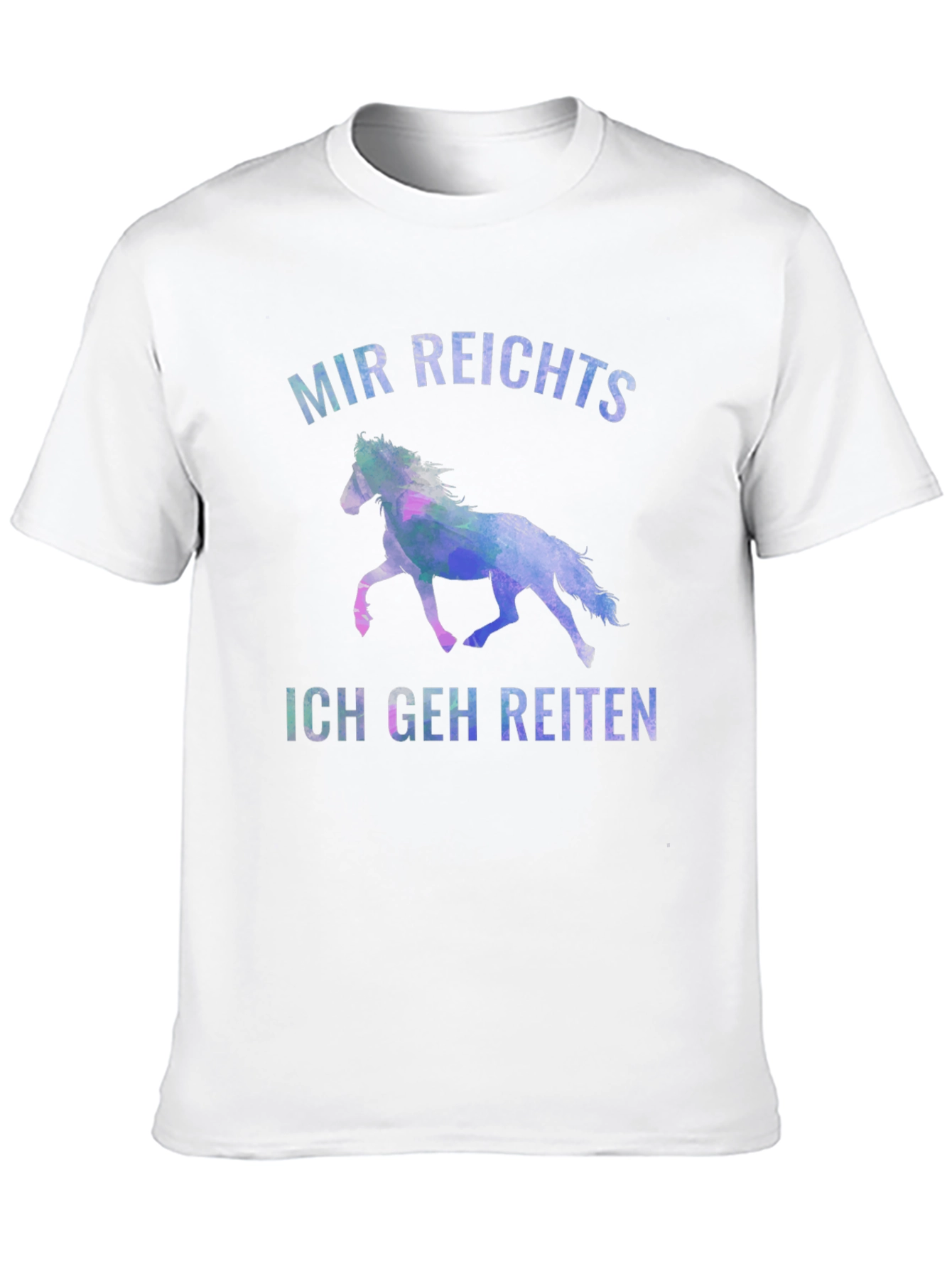 Mir Reichts Ich Geh Reiten Black T-Shirt