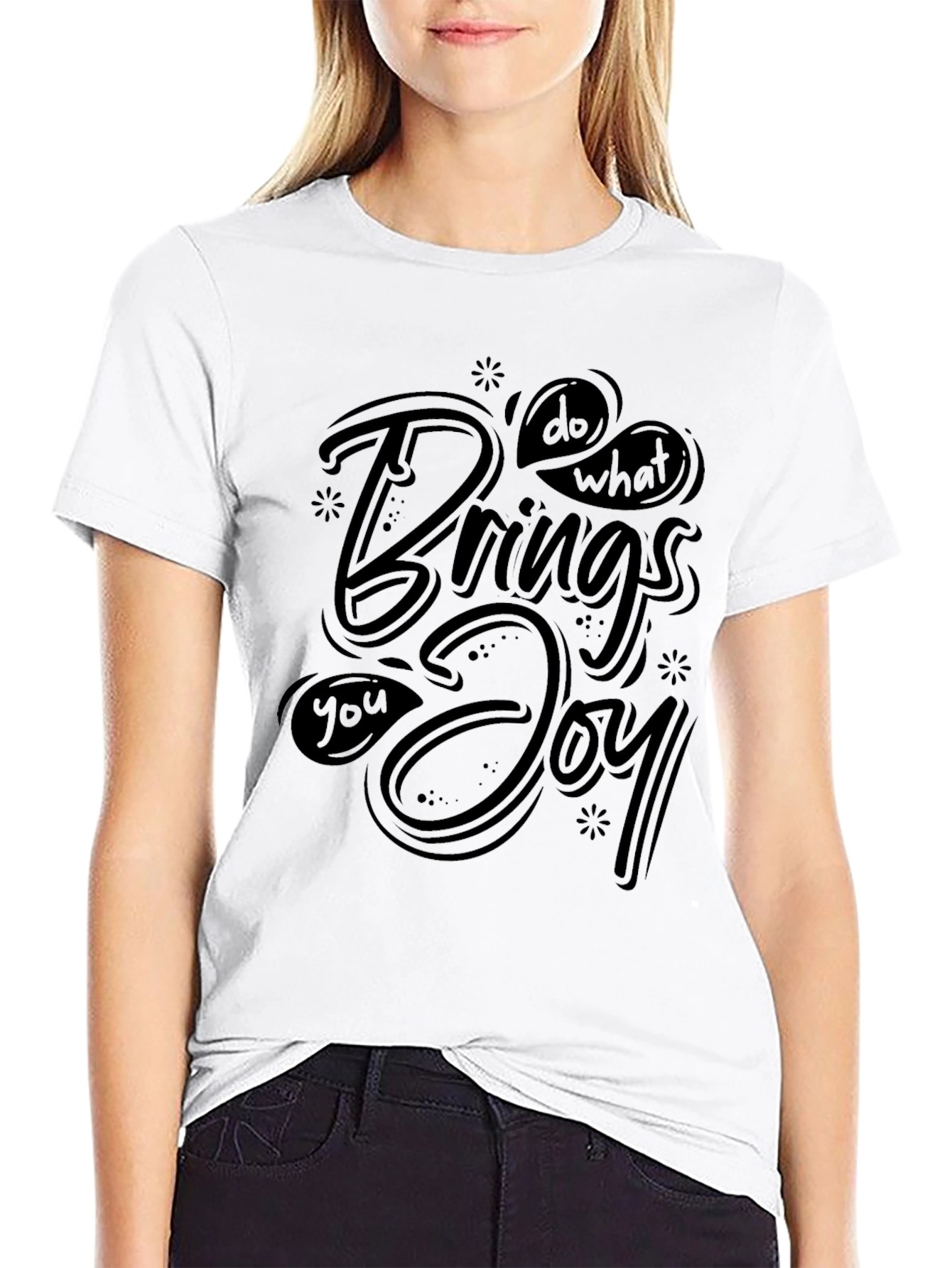 Joyful Expression Black Tee