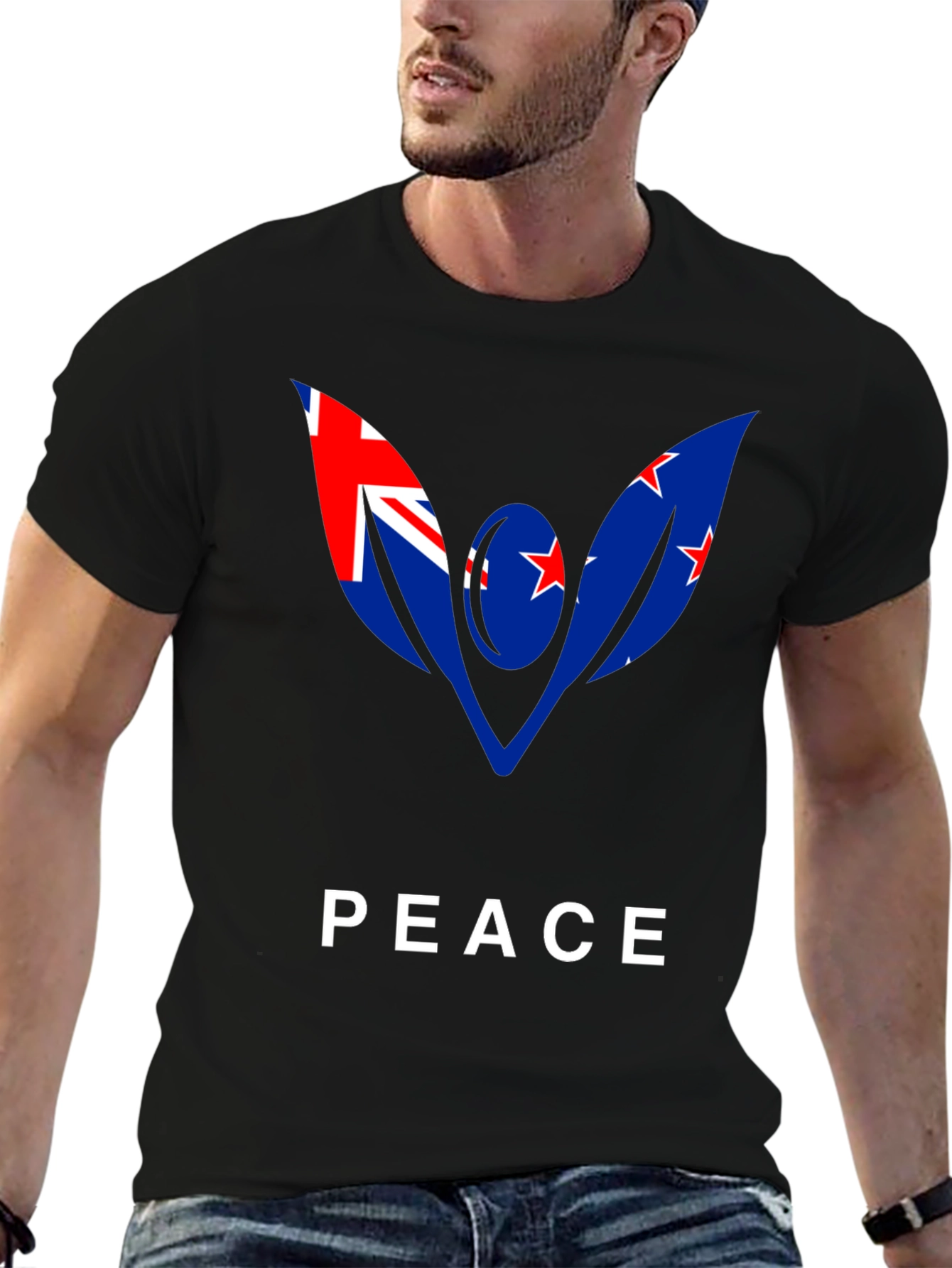 New Zealand Peace Flag Graphic Tee