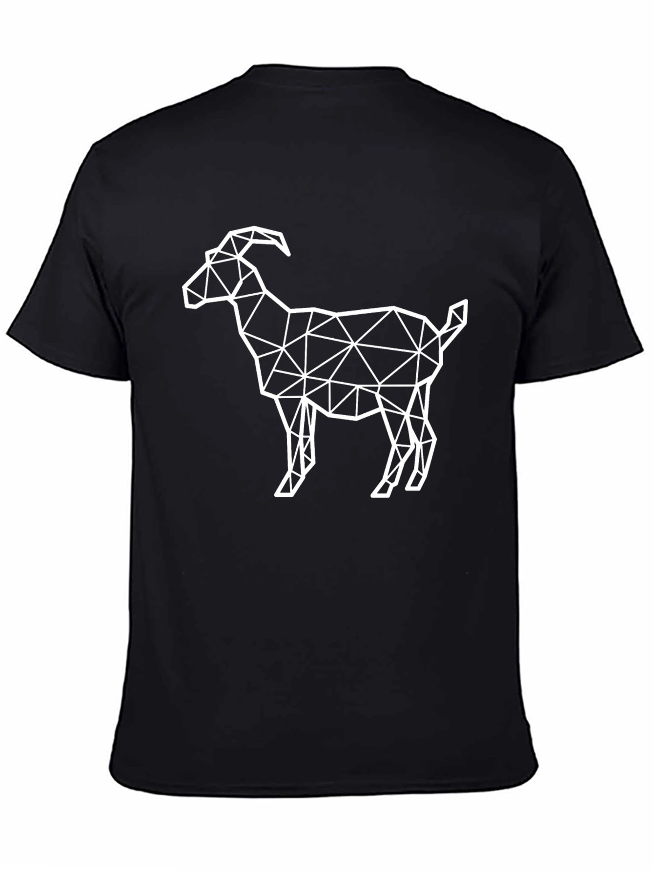 Geometric Goat T-Shirt - Modern Animal Graphic Tee