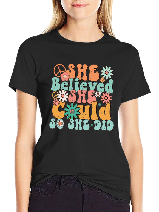 She Believed She Could So She Did Graphic Tee