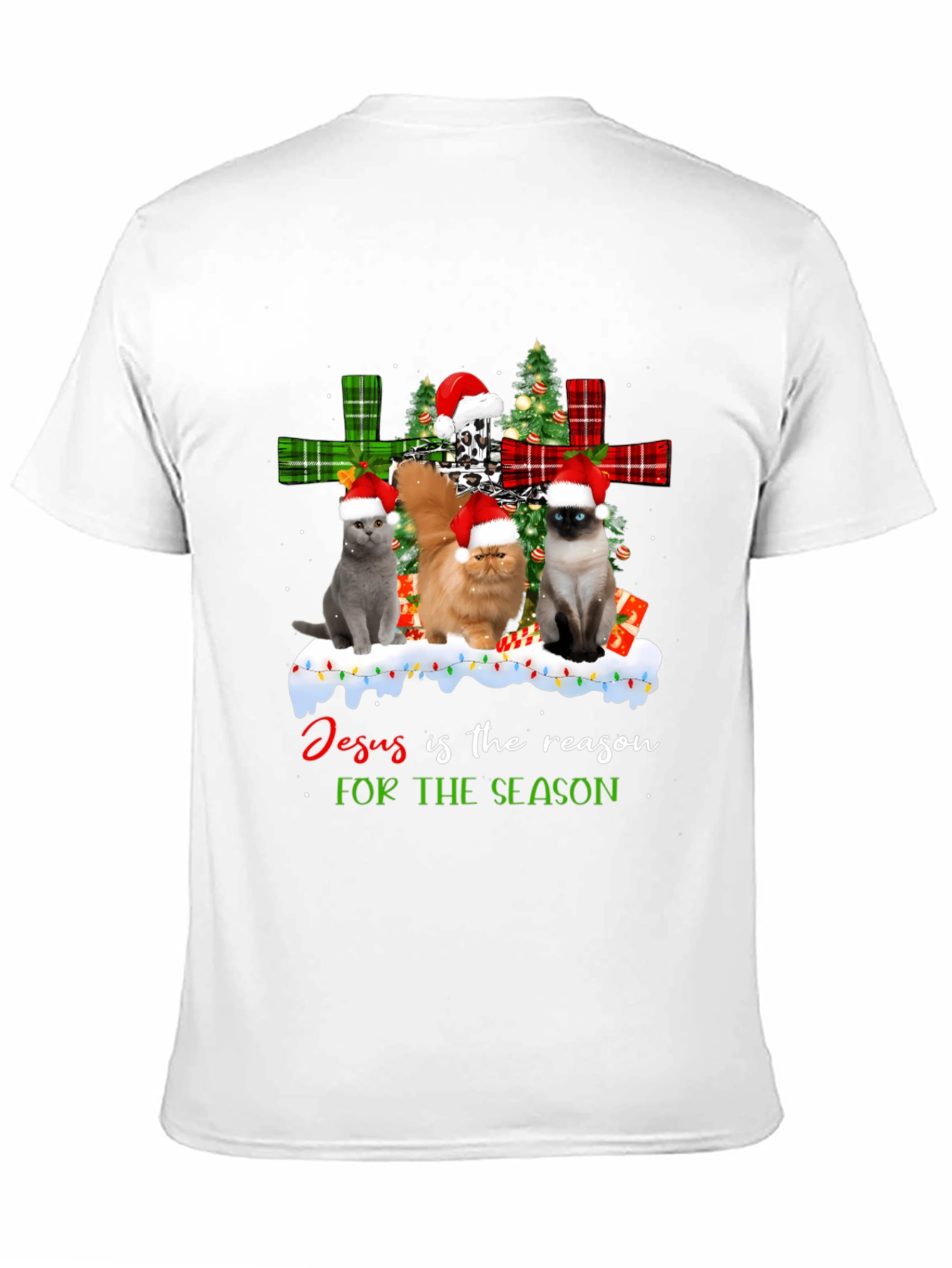 Jesus is the Reason Cat Christmas T-Shirt