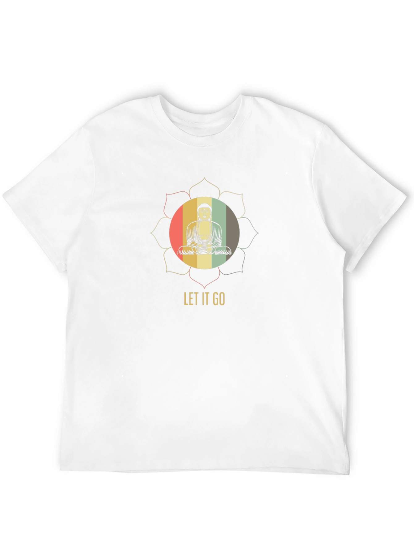 Let It Go Buddha Graphic Tee - Black