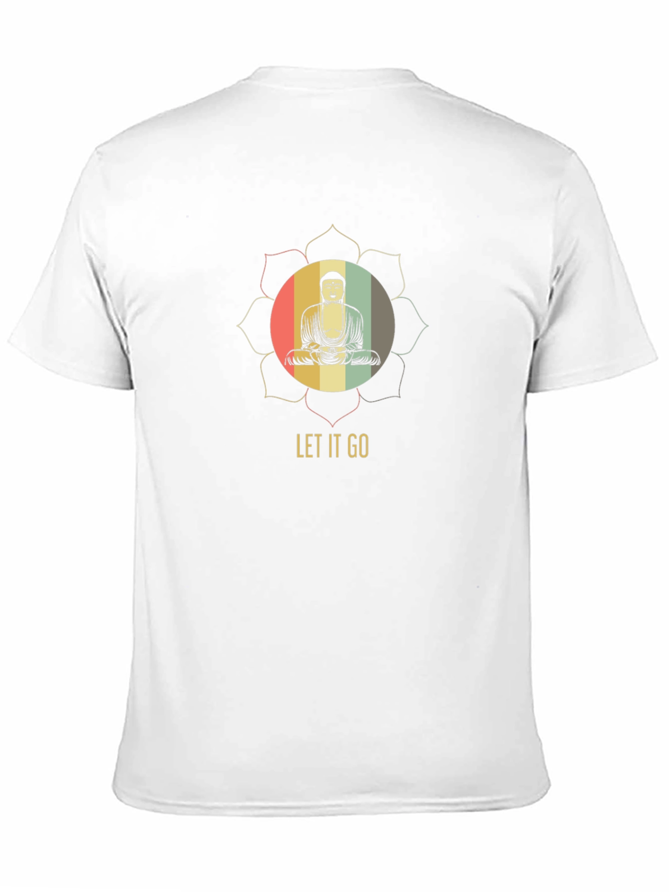 Let It Go Buddha Graphic Tee - Black