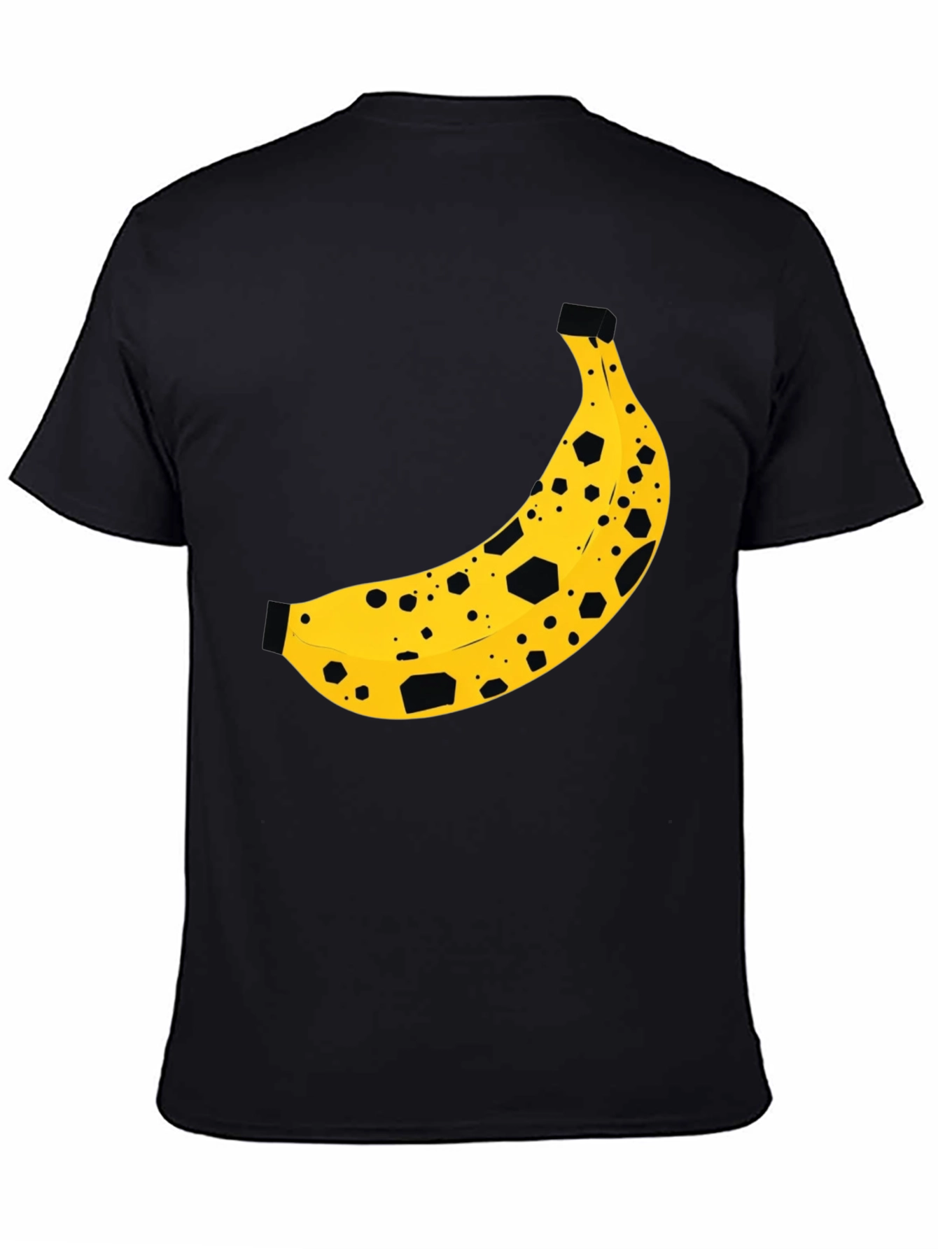 Banana Print Black T-Shirt
