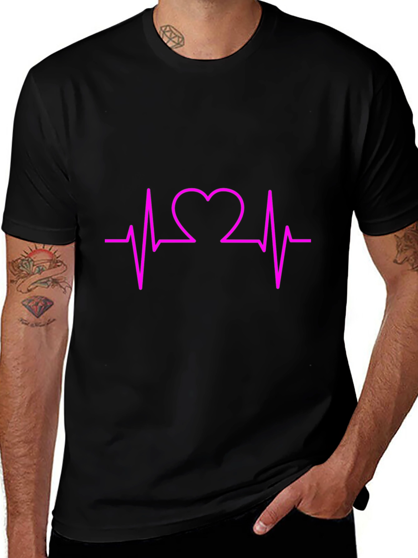 Heartbeat Graphic Tee - Stylish Unisex T-Shirt